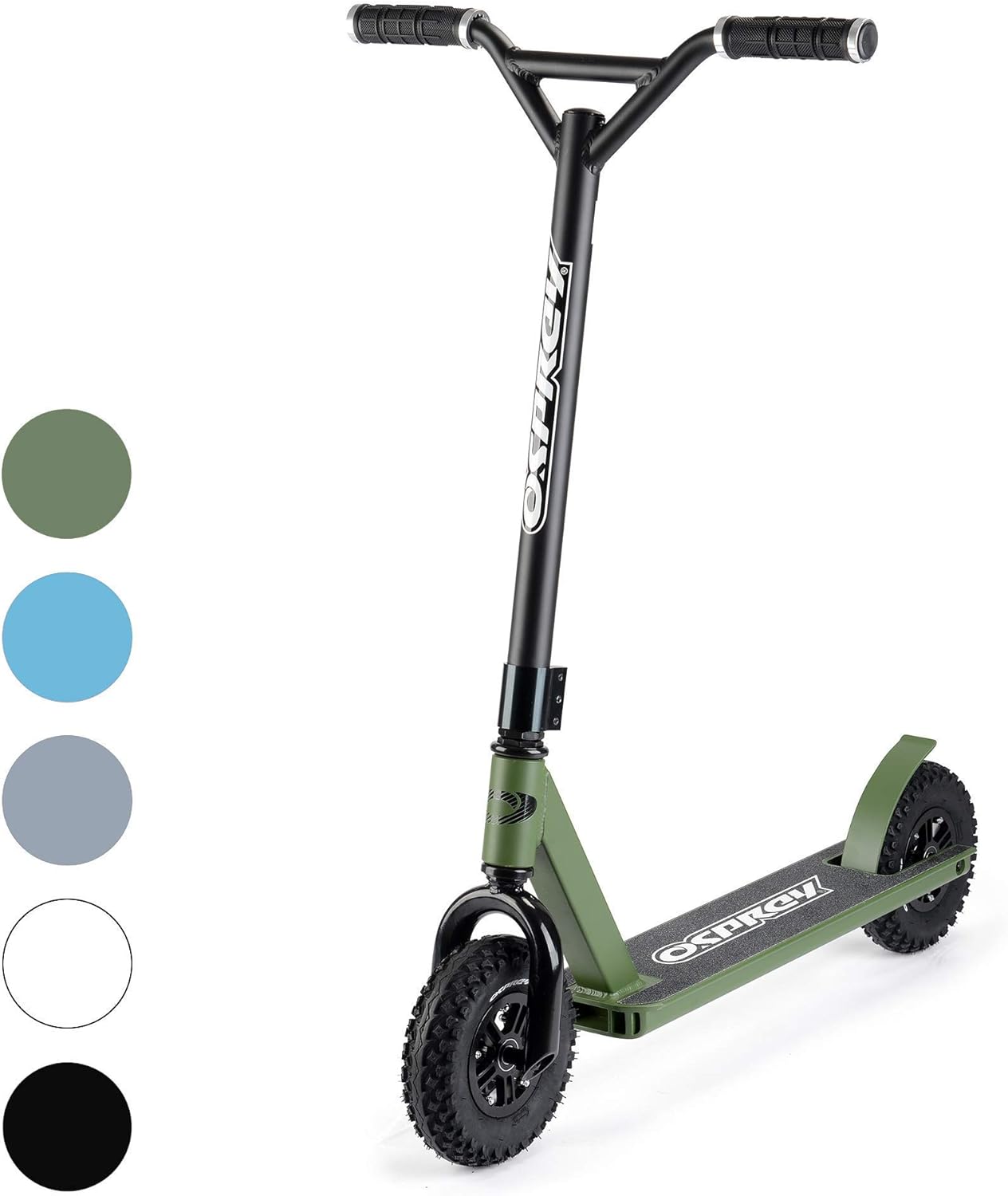 osprey 越野滑板车 – 儿童和成人全地形特技滑板车 – 多色