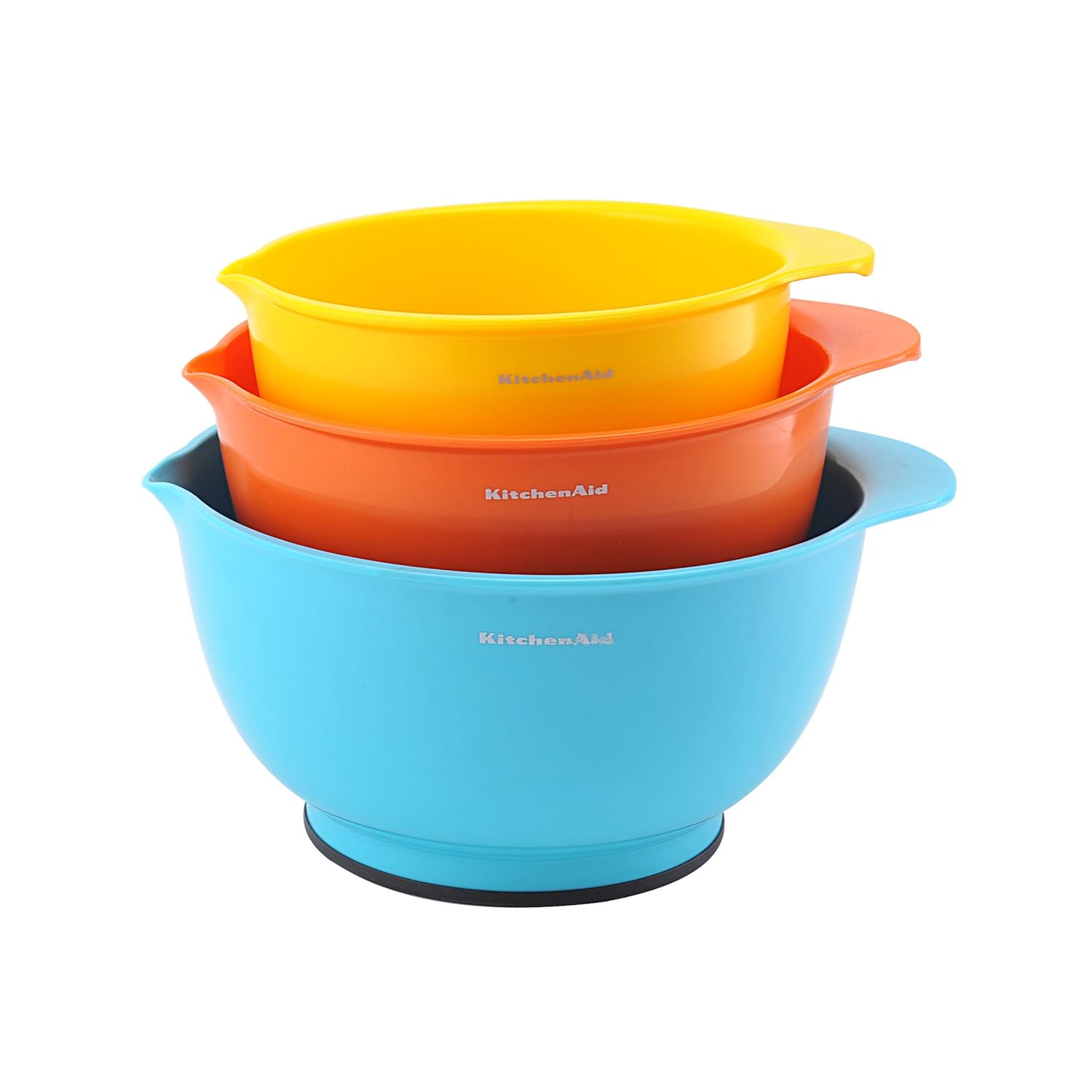 kitchenaid classic mixing bowls, assorted colors, set of 3