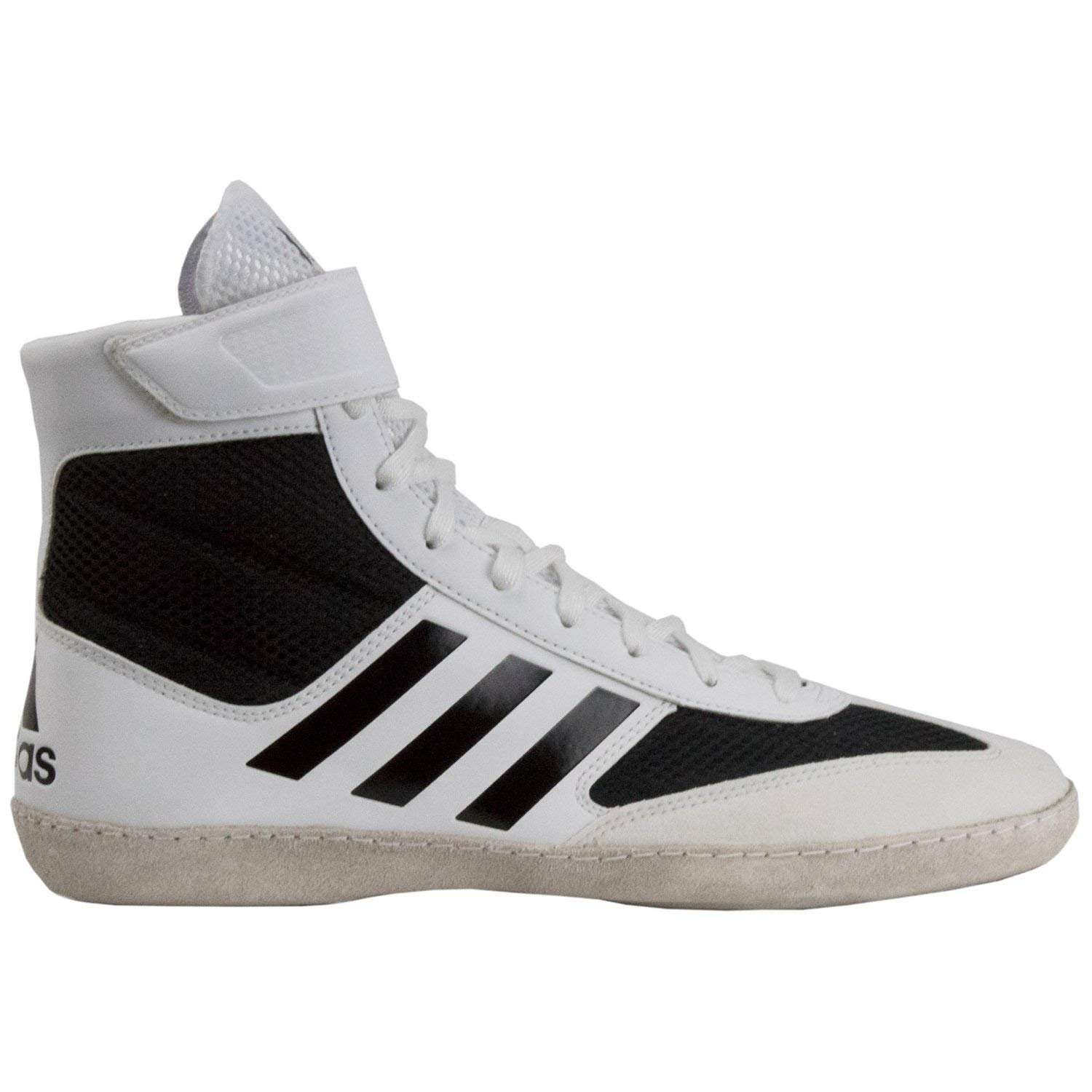 adidas combat 速度5白色黑色摔跤鞋 ac7501 )