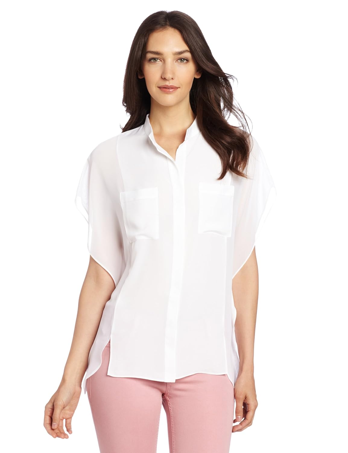 kenneth cole new york 女式 zola 女衬衫 白色 x-large