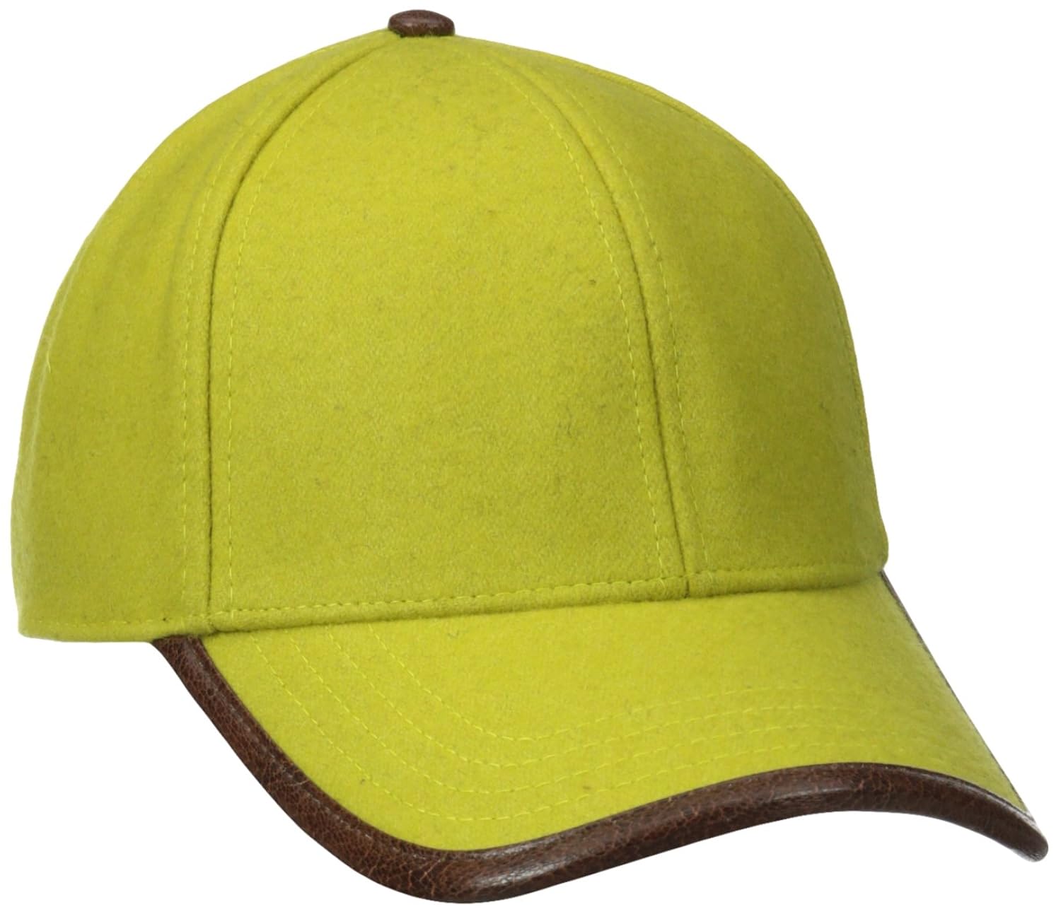 san diego hat company mens wool cap with faux leather trim on