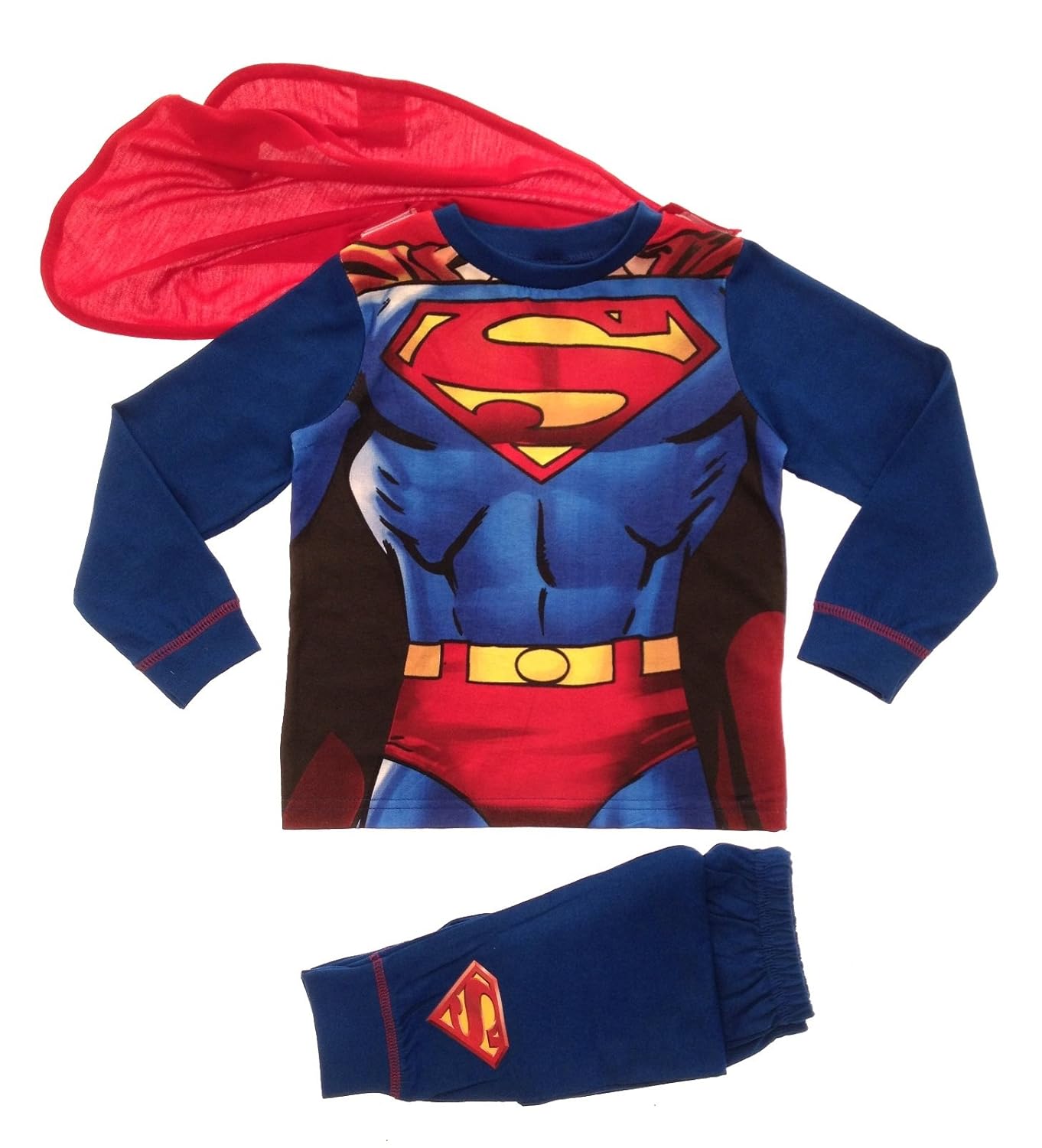 lora dora 男童时尚装扮超人超人连身衣 5-6 岁蓝色