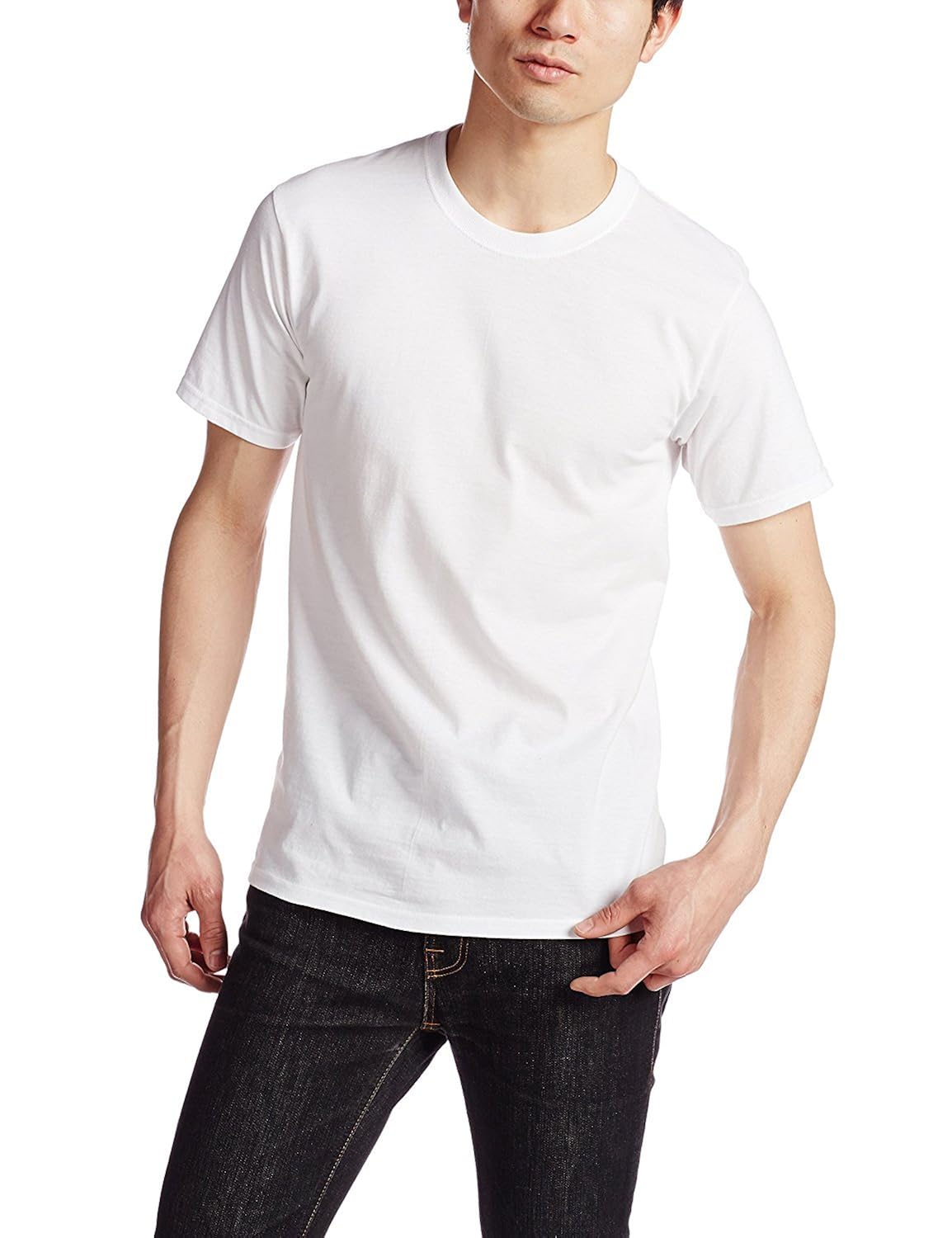 hanes 恒适 t恤 白色一件装 hm1ef201z/010/m 男式 (美国品牌 )