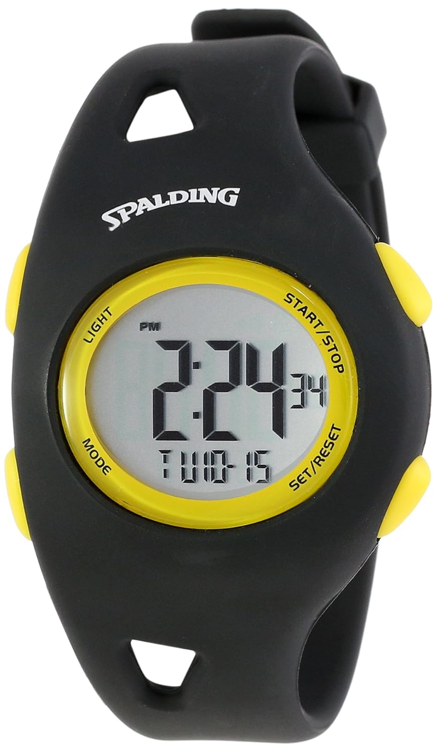 spalding 男式 sp 5000 – 108 side out 数码黑色运动手表