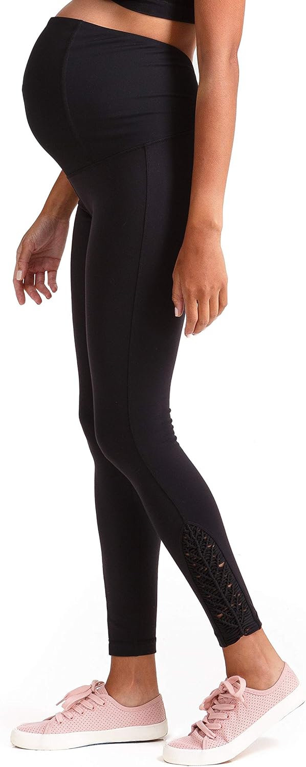 ingrid & isabel 孕妇运动服 - 运动流苏紧身裤带交叉面板