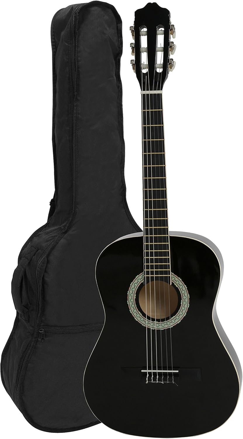 navarra 音乐会吉他黑色带 cremefarbigen 边缘存款和轻盈定型套带