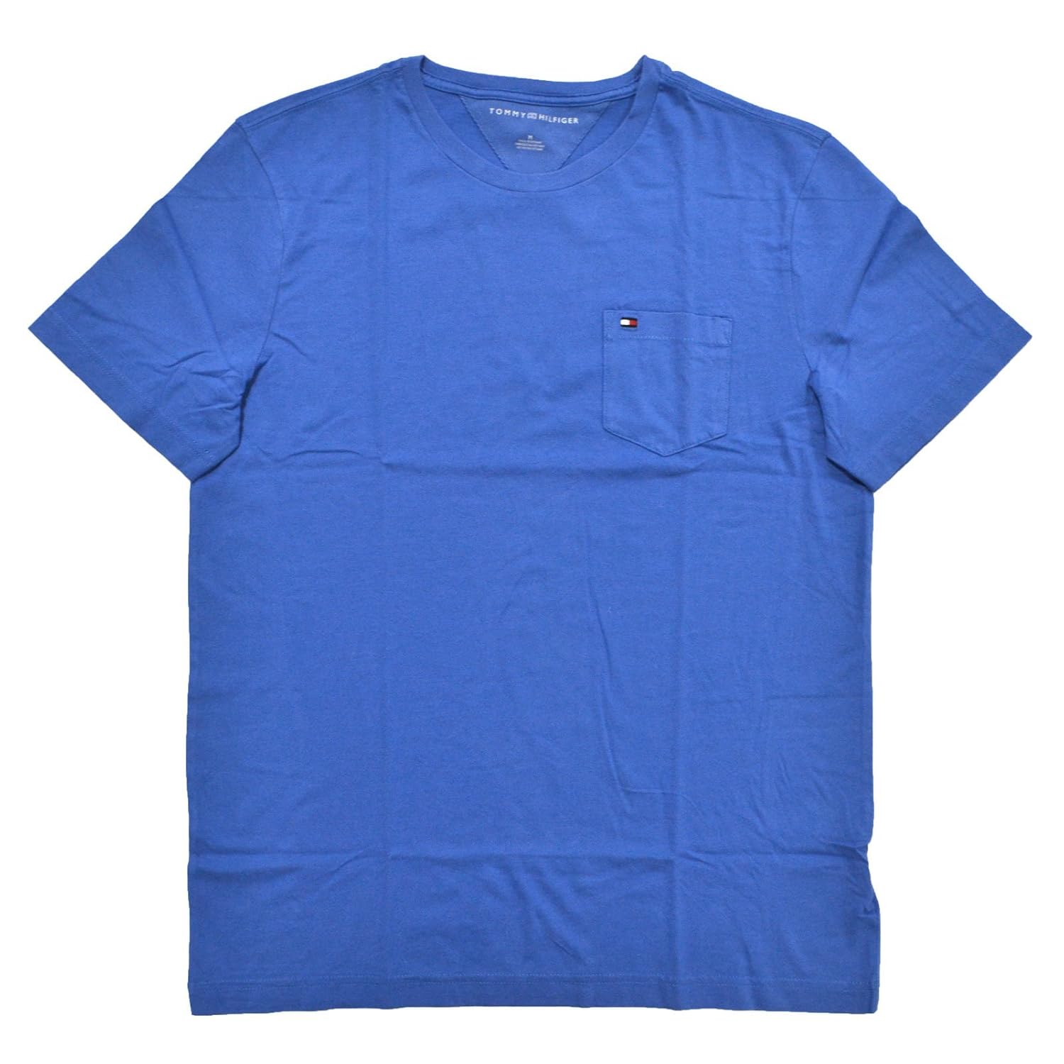 汤米希尔费格 男士 圆领 纯棉 短袖t恤 crew neck pocket t-shirt