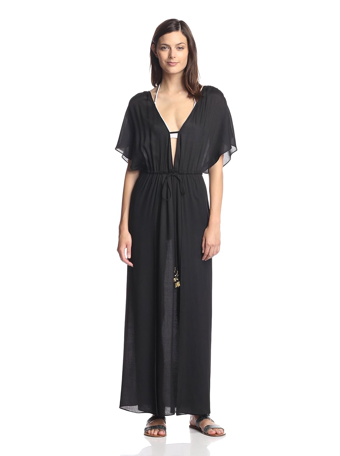 vix 女式 agatha 绵长罩衫,黑色, m 码