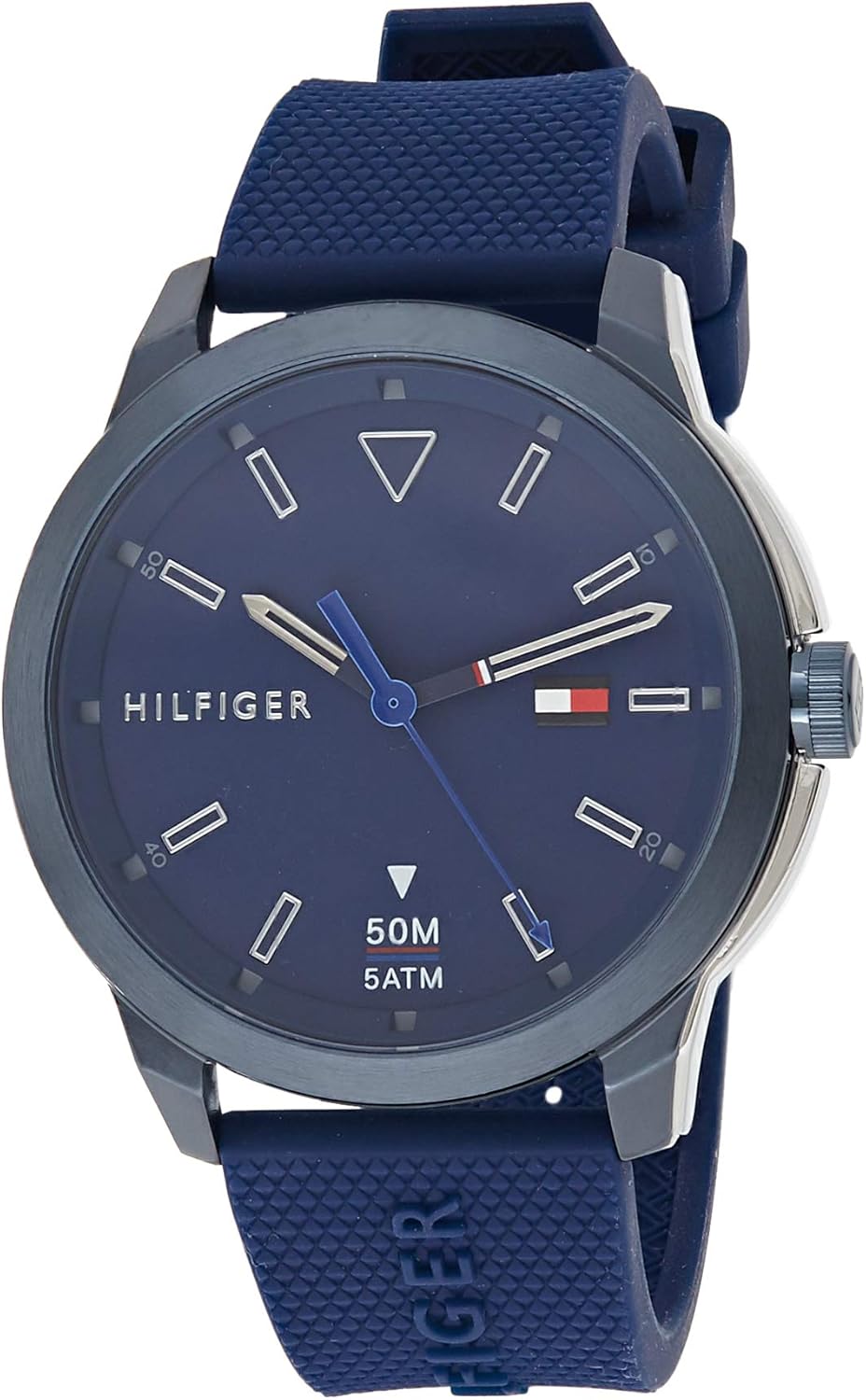 tommy hilfiger 汤米·希尔费格 男式模拟经典石英手表硅胶表带