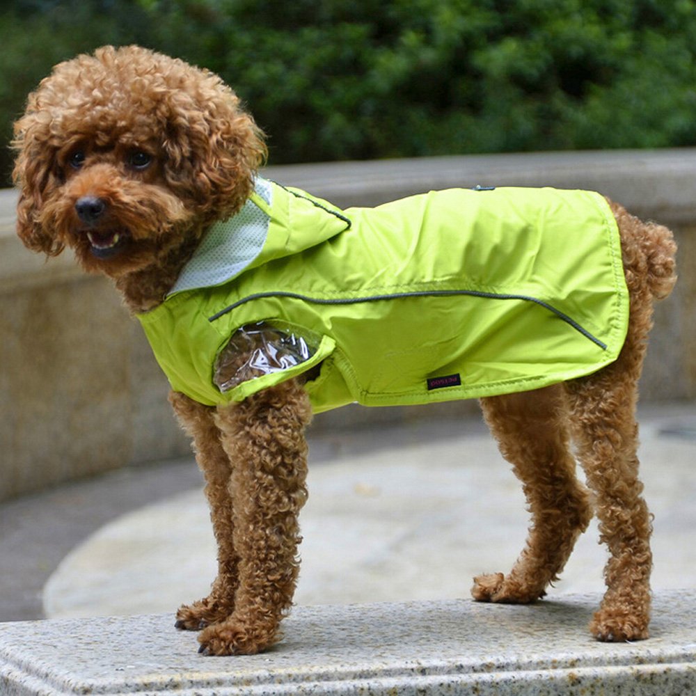 bolbove pet rainy days slicker 2-layer design raincoat hooded