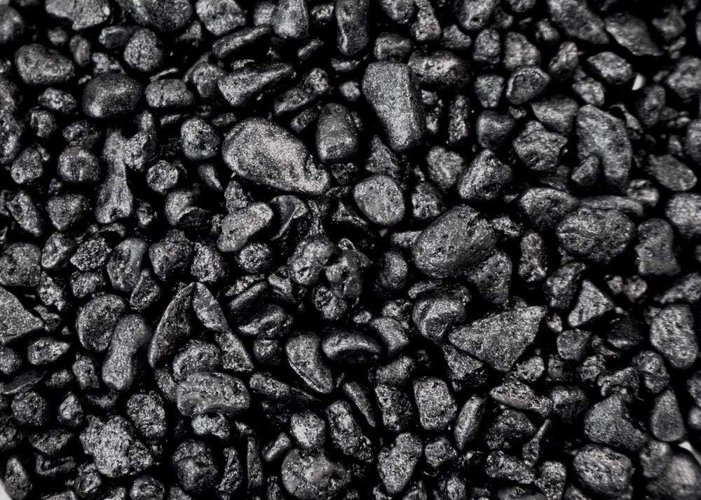 exotic 迷你 4-6mm 黑色海滩卵石石石岩石石/抛光鹅