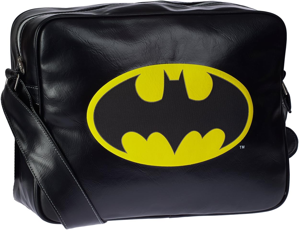 karactermania 蝙蝠侠信号斜挎包,35 厘米,黑色(针)
