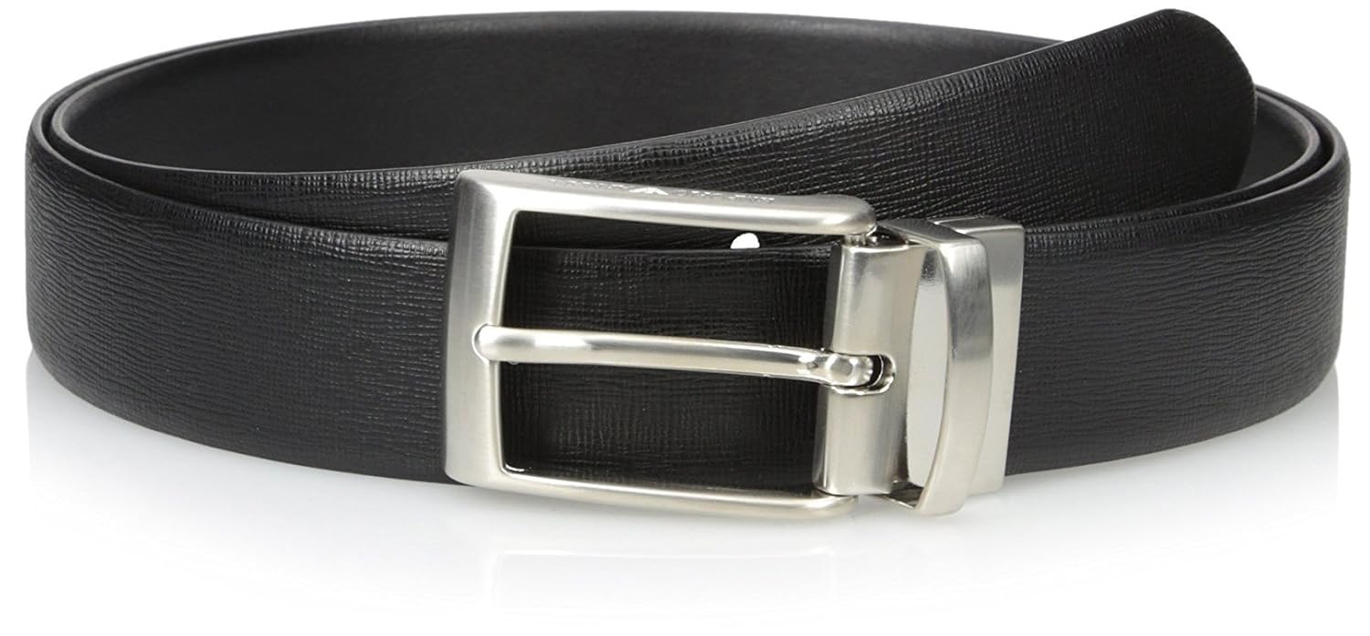 emporio armani 男式休闲西裤腰带,黑色 / nero / nero