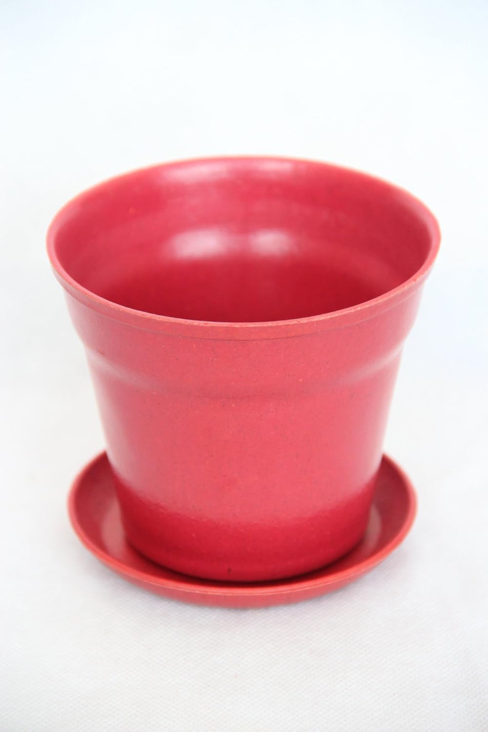 彩色环保植物纤维阳台客厅卧室田园创意花盆shy-14b (红色)