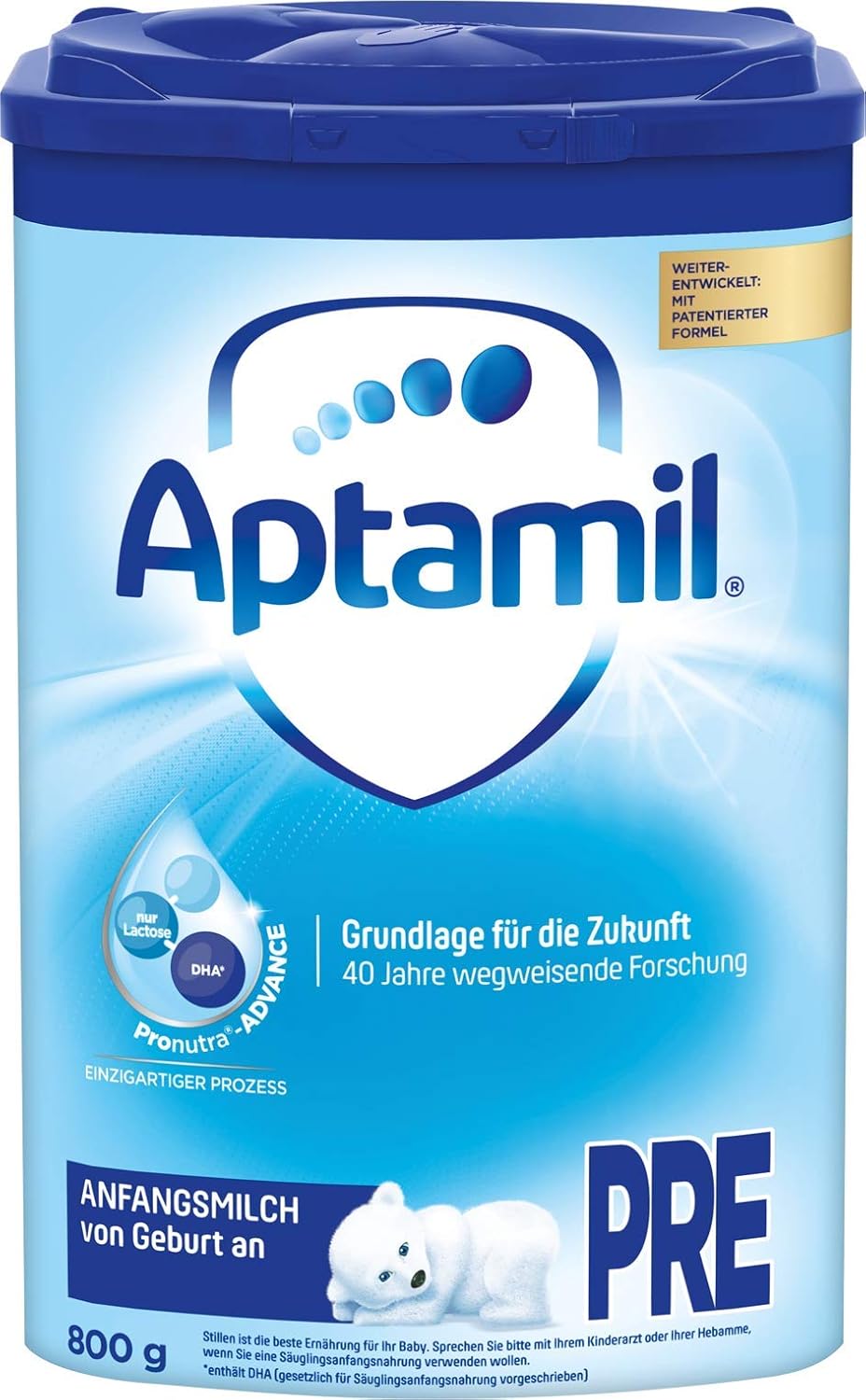 aptamil 爱他美 pre 新生儿配方奶粉 0-6个月 800g 单罐装