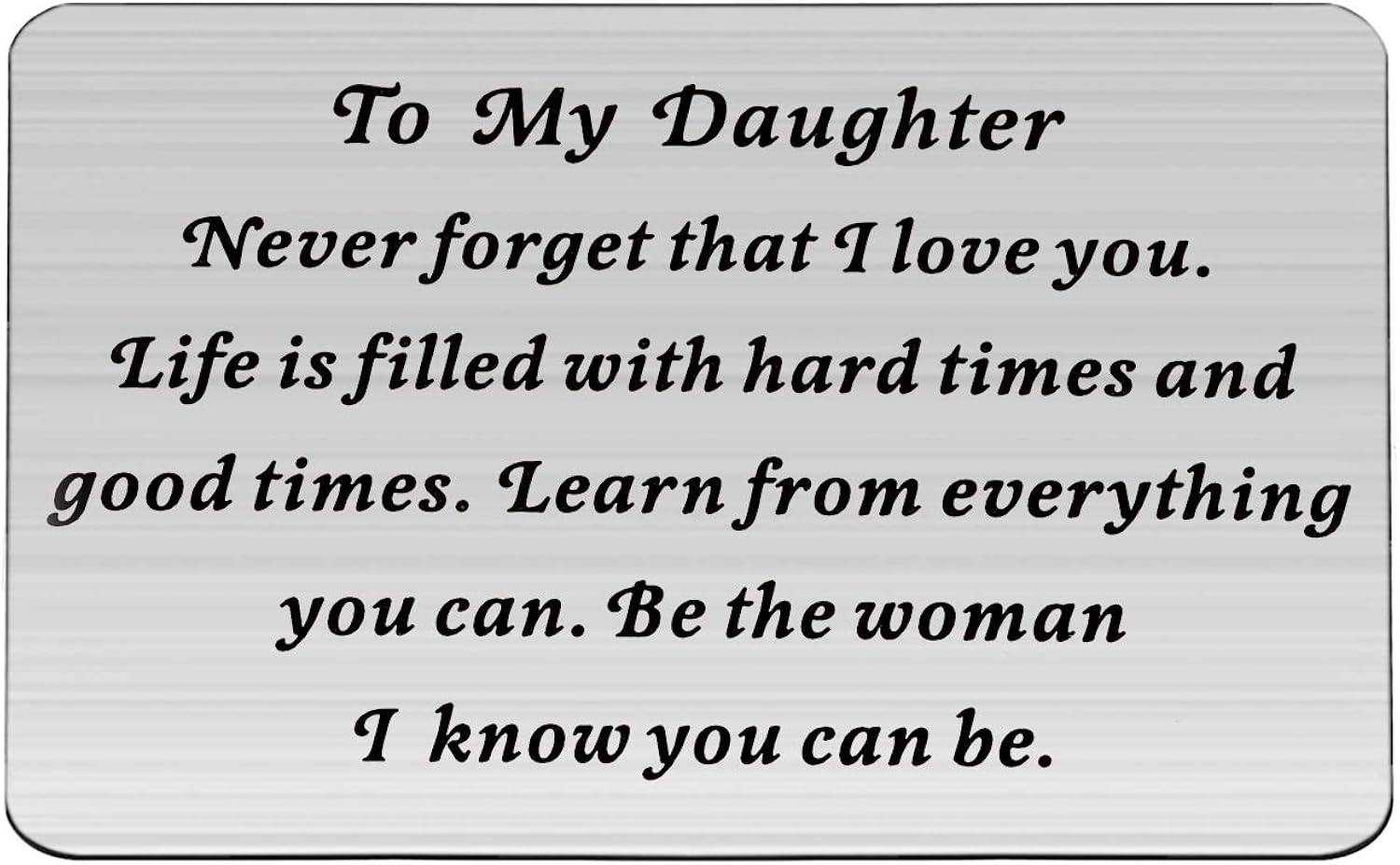 bnql to my daughter and son gifts 金属钱包卡