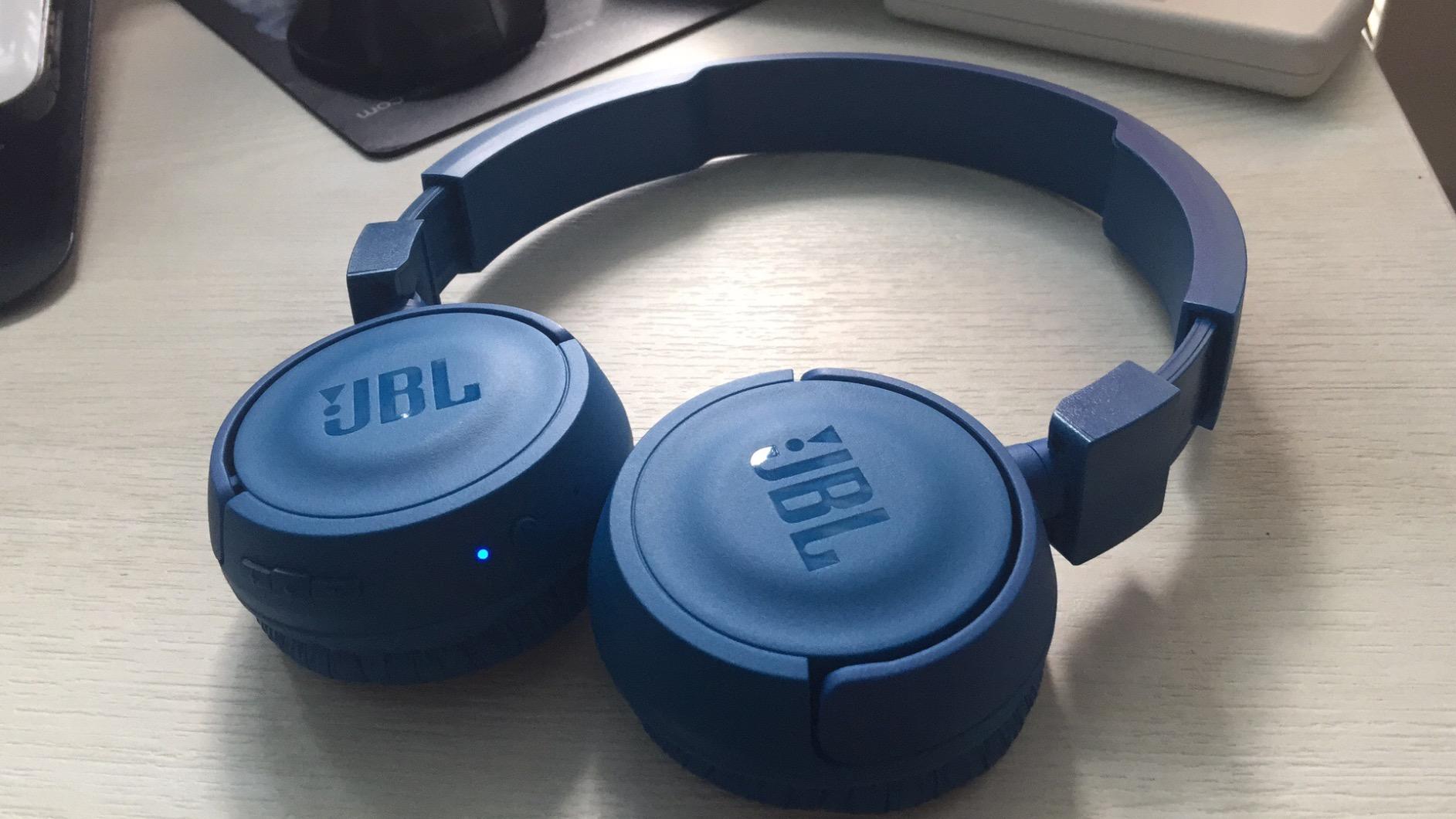 jbl harman t450 蓝牙耳机 头戴式 折叠耳机 轻型 - black