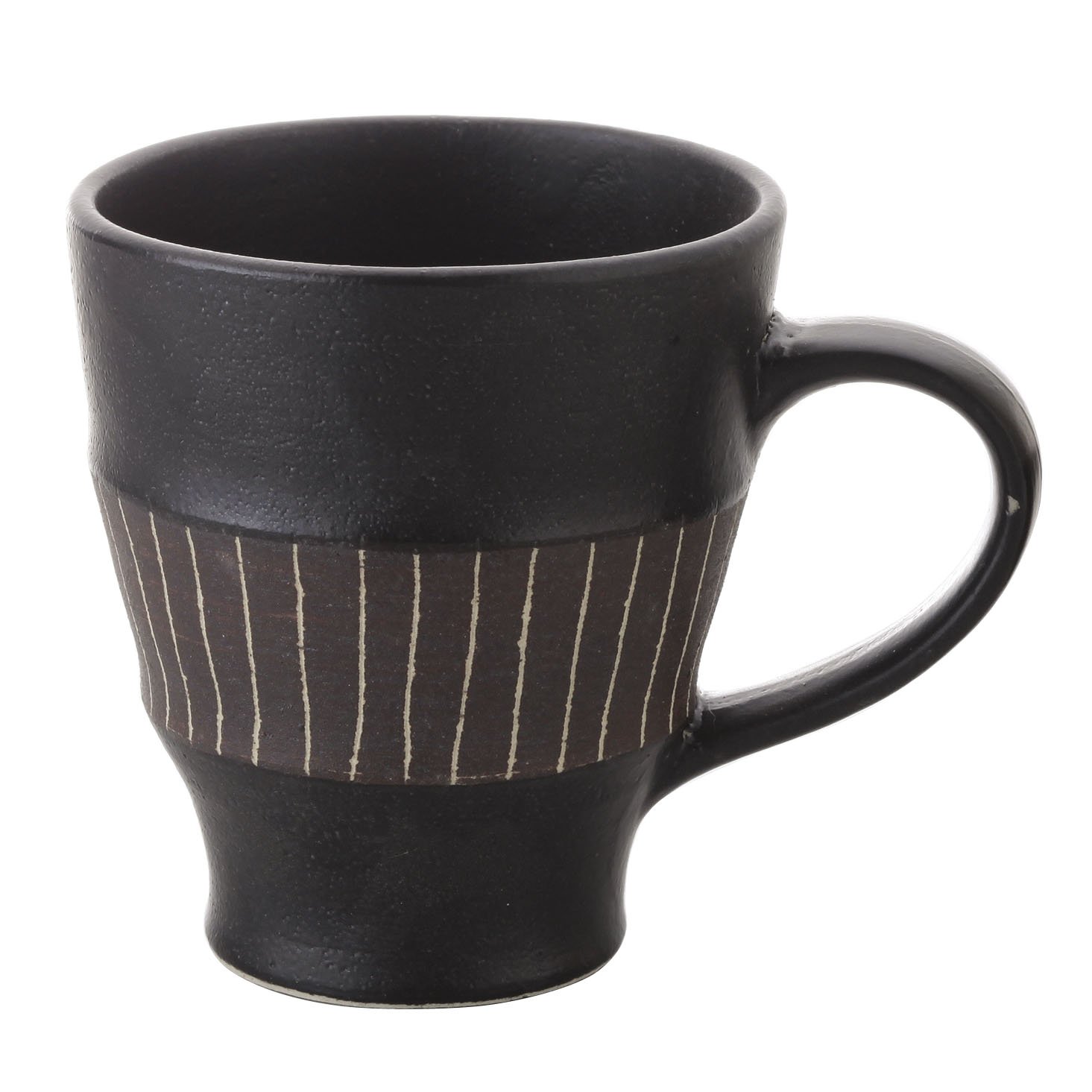 线条 马克杯 黑色 k3131