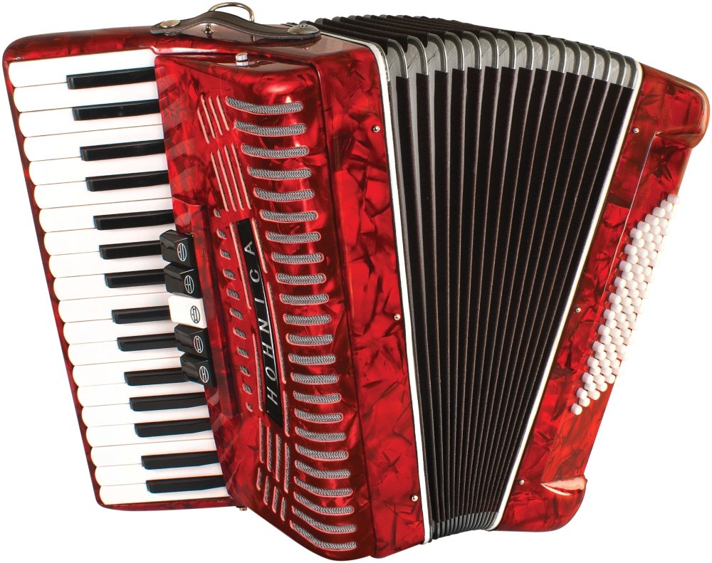 hohner 手风琴 1305-red : 亚马逊中国: 乐器