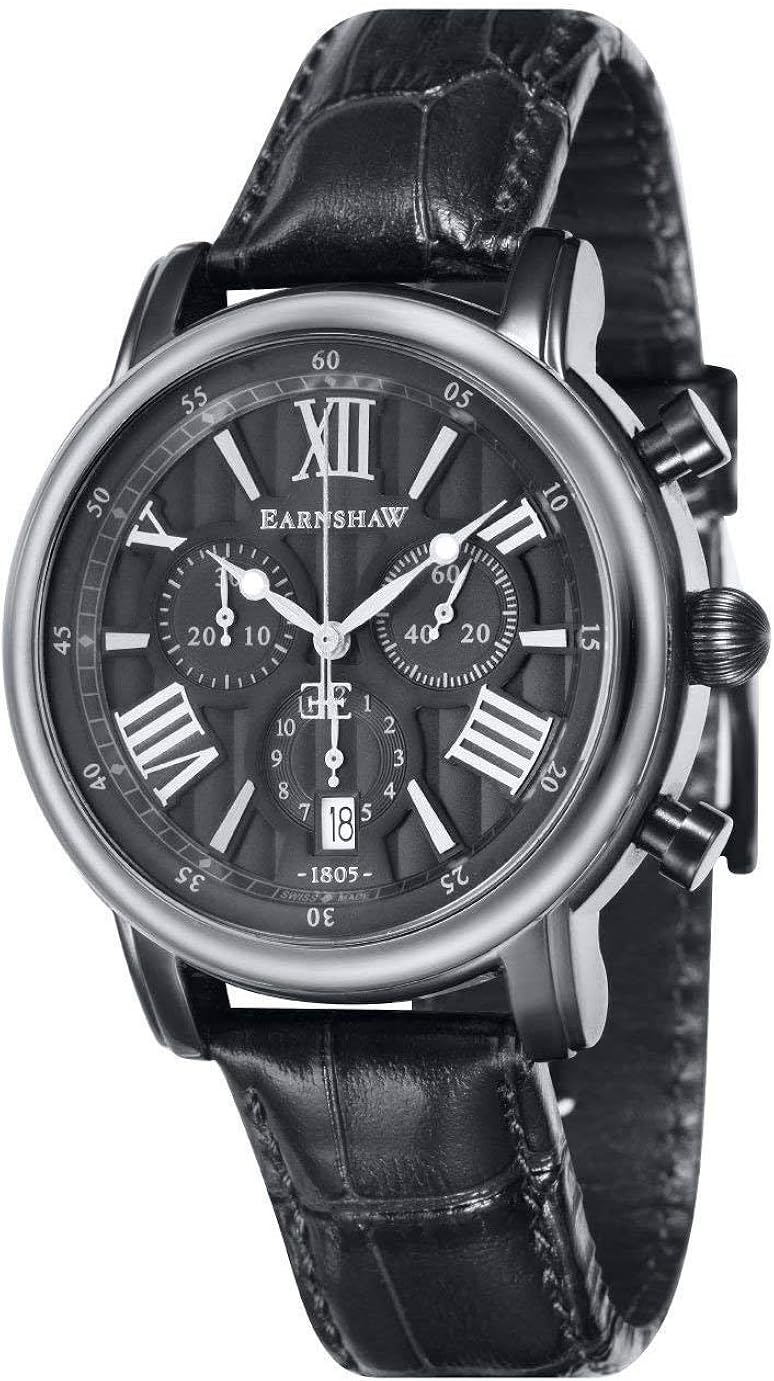 thomas earnshaw 中性手表 计时 石英 es - 0016 – 07 深灰色