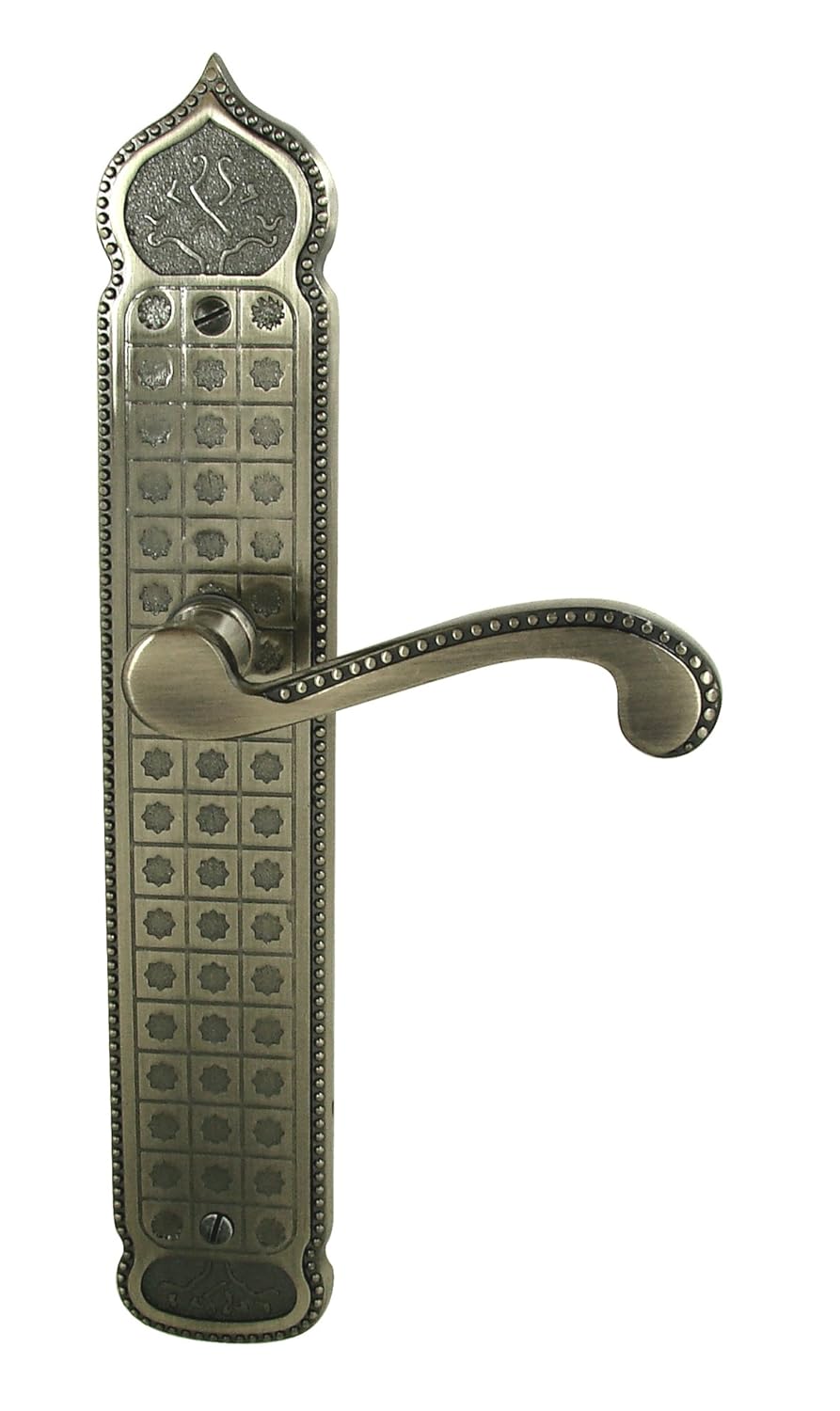 dt 2000 632310 带板芝麻萨克老式无孔银色门把手