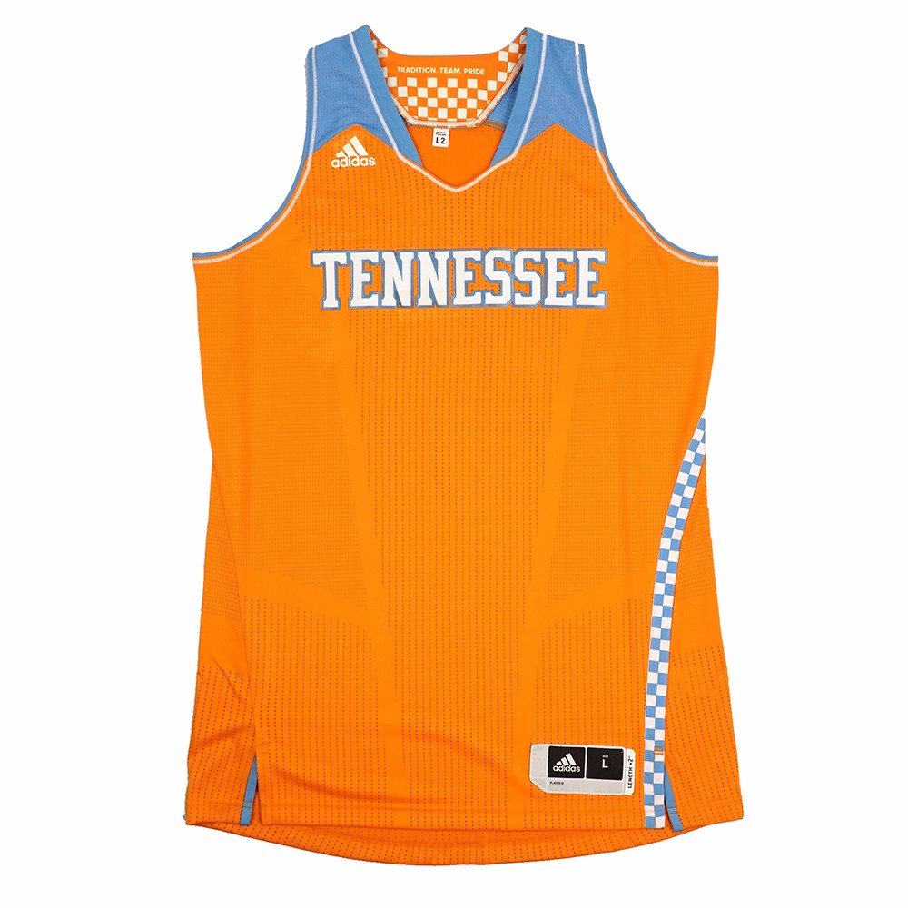 adidas 田纳西志愿者队 ncaa 橙色正品上场专业剪裁远足球衣女士