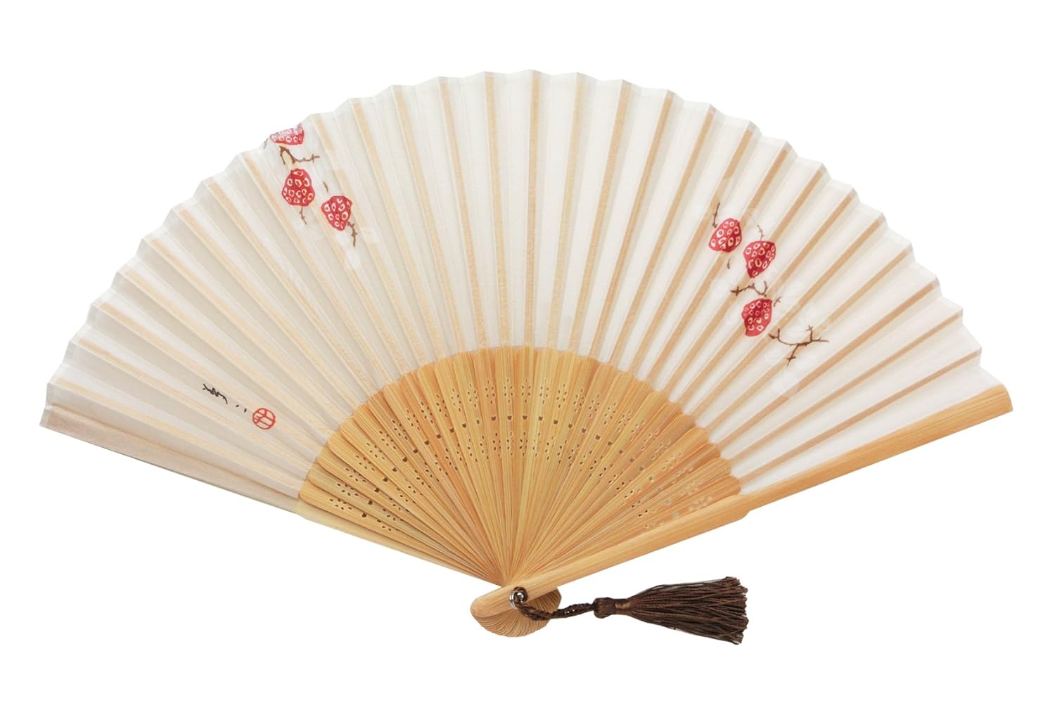 竹久梦二 蚕丝扇子 11y-2