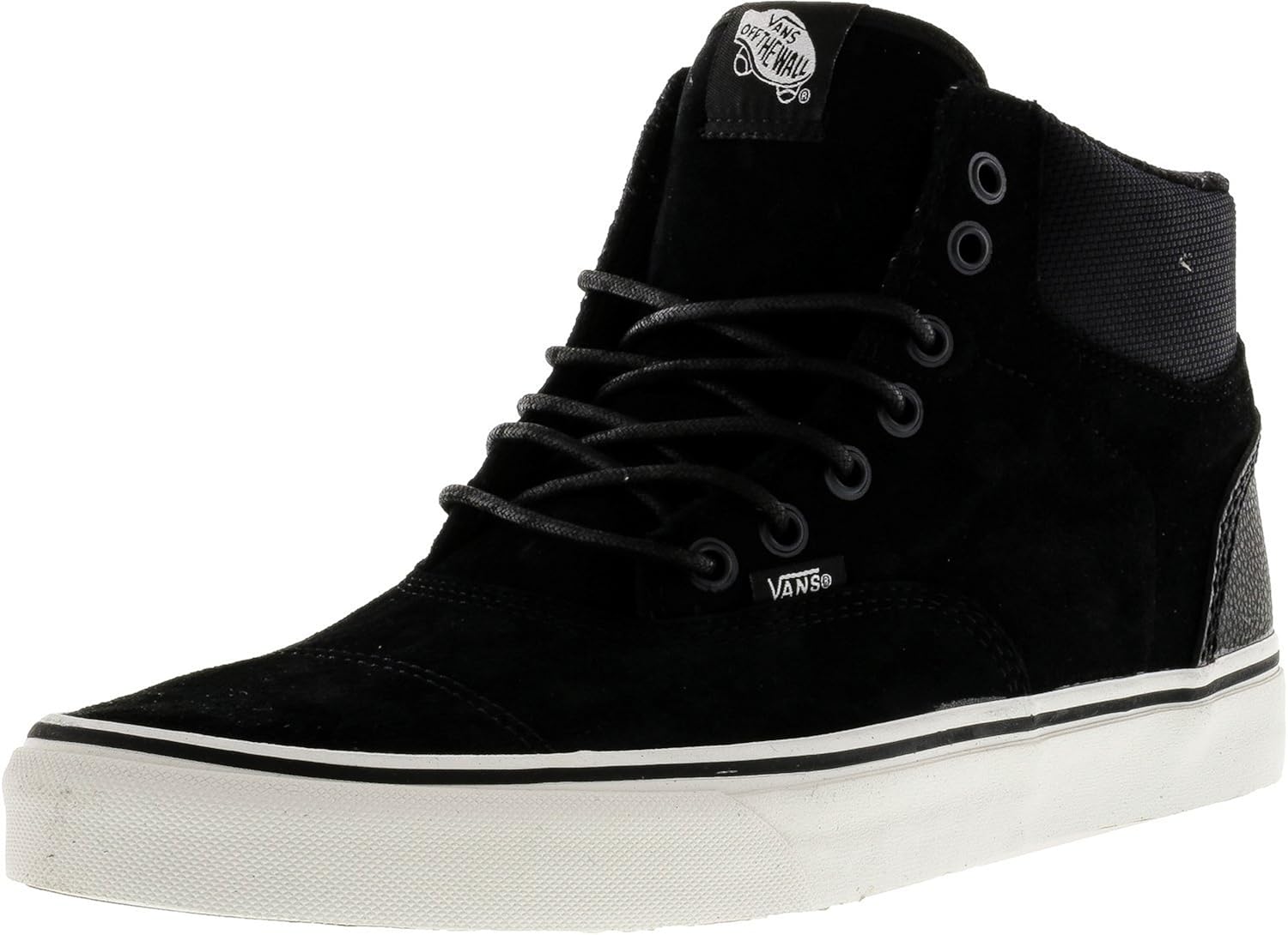 vans 男式 era-hi 猪麂皮 / 尼龙,黑色 / 黑色 黑色 10 d(m) us