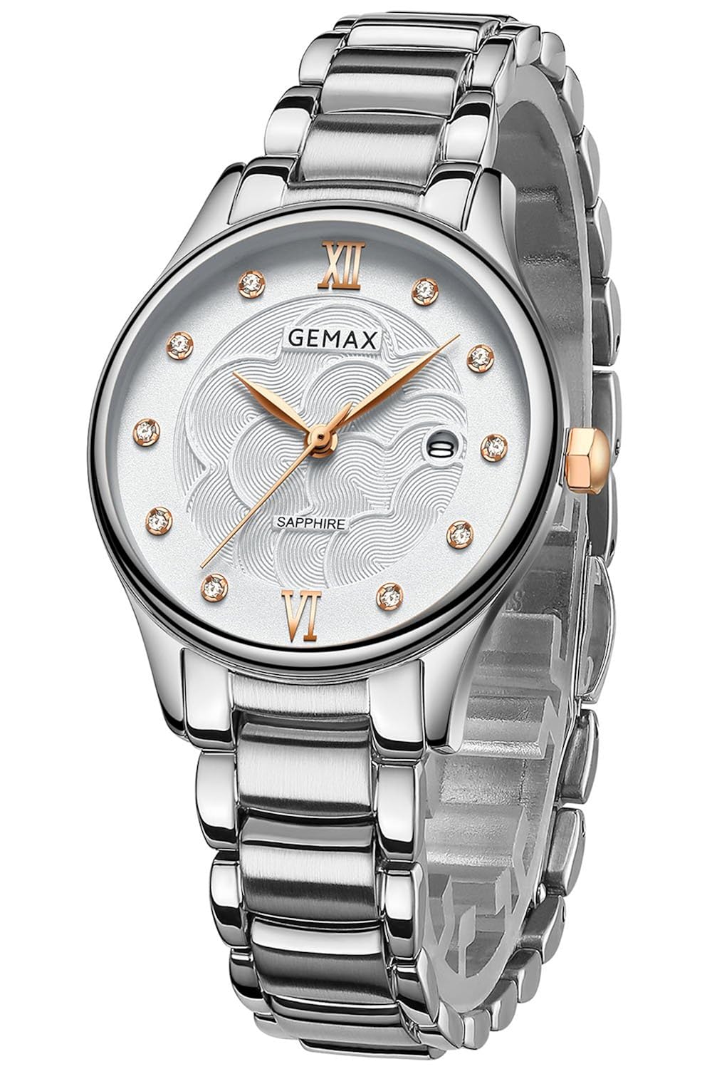 gemax 格玛仕 女士手表 时尚超薄手表手表女 钢带女士石英腕