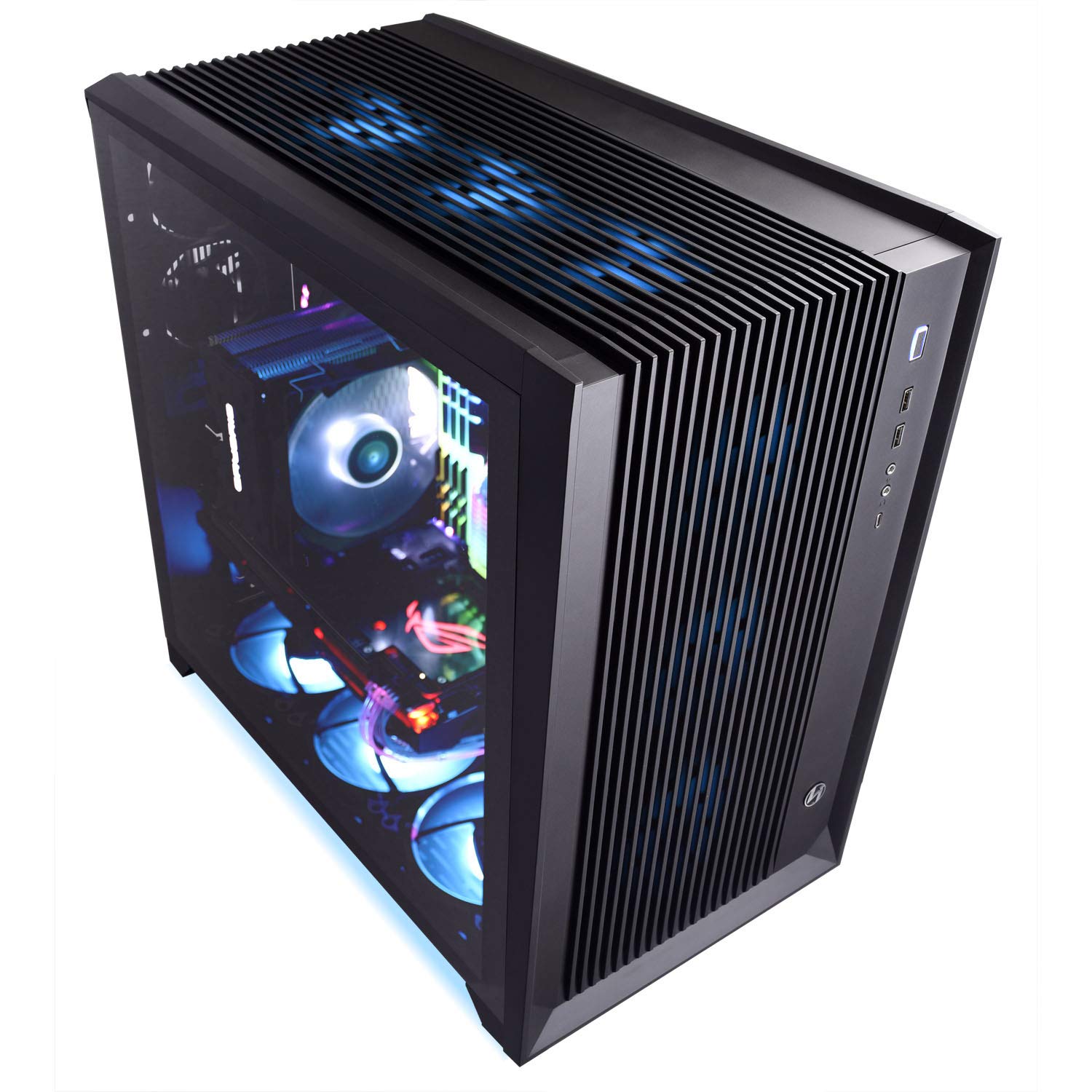 lian li pc-o11air rgb secc/钢化玻璃 atx 中塔游戏电脑箱黑色