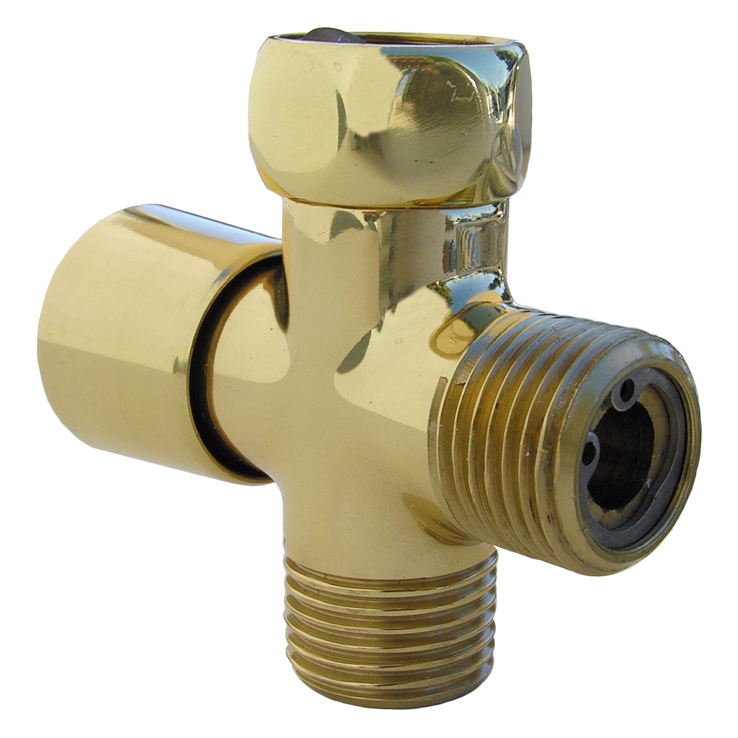 lasco 08-2017 拉式个人淋浴分水器,抛光黄铜表面