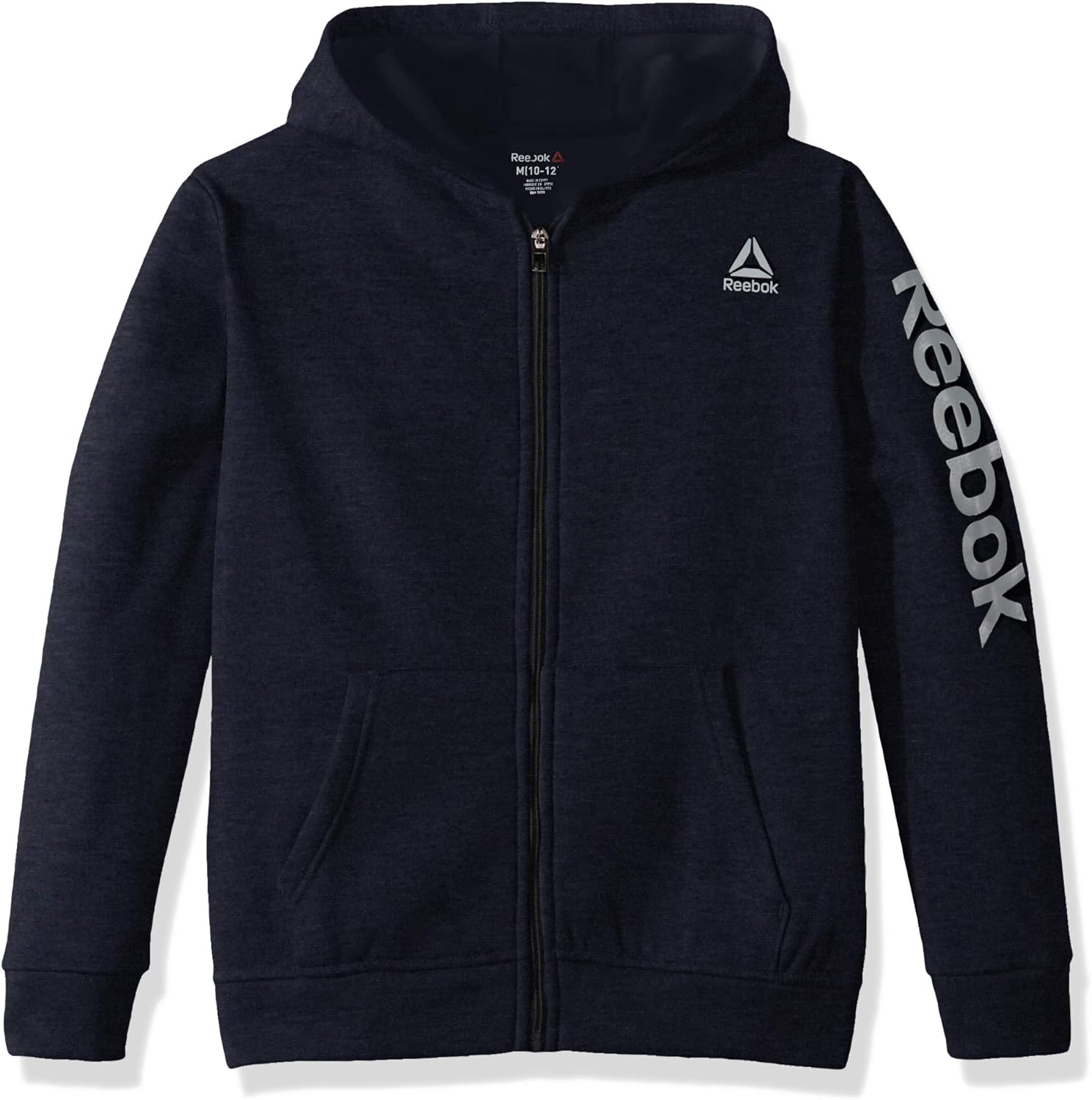 reebok 男童涤纶羊毛前拉链夹克