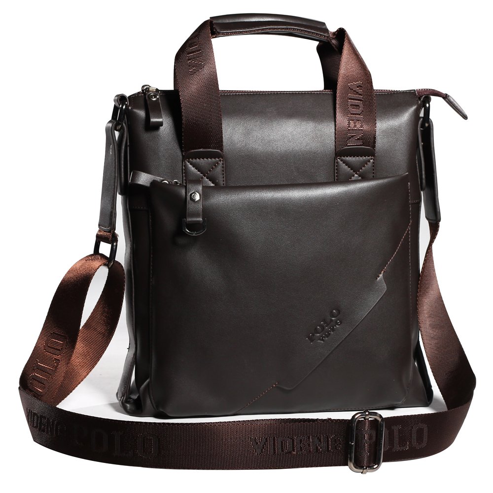 polo v.d.p.g 最休闲竖款单肩手提两用包20015-2棕