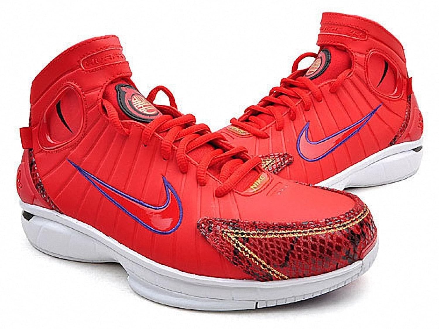 nike 耐克 男子蛇年蛇纹极致高帮篮球鞋-511425-600 红色(红色 42)