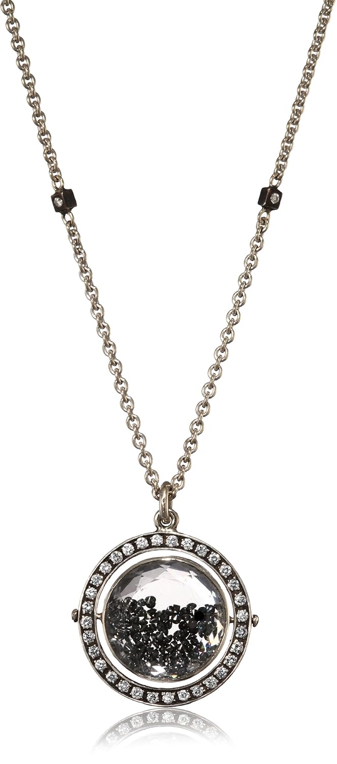 moritz glik "kaleidoscope" 14k white gold floating black diamond