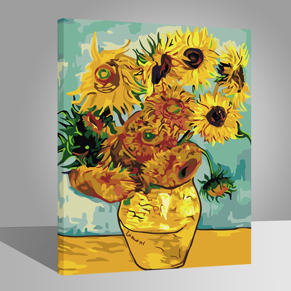 liudao paint by number 成人 diy 油画套装 适合儿童初学者 - 孔雀和