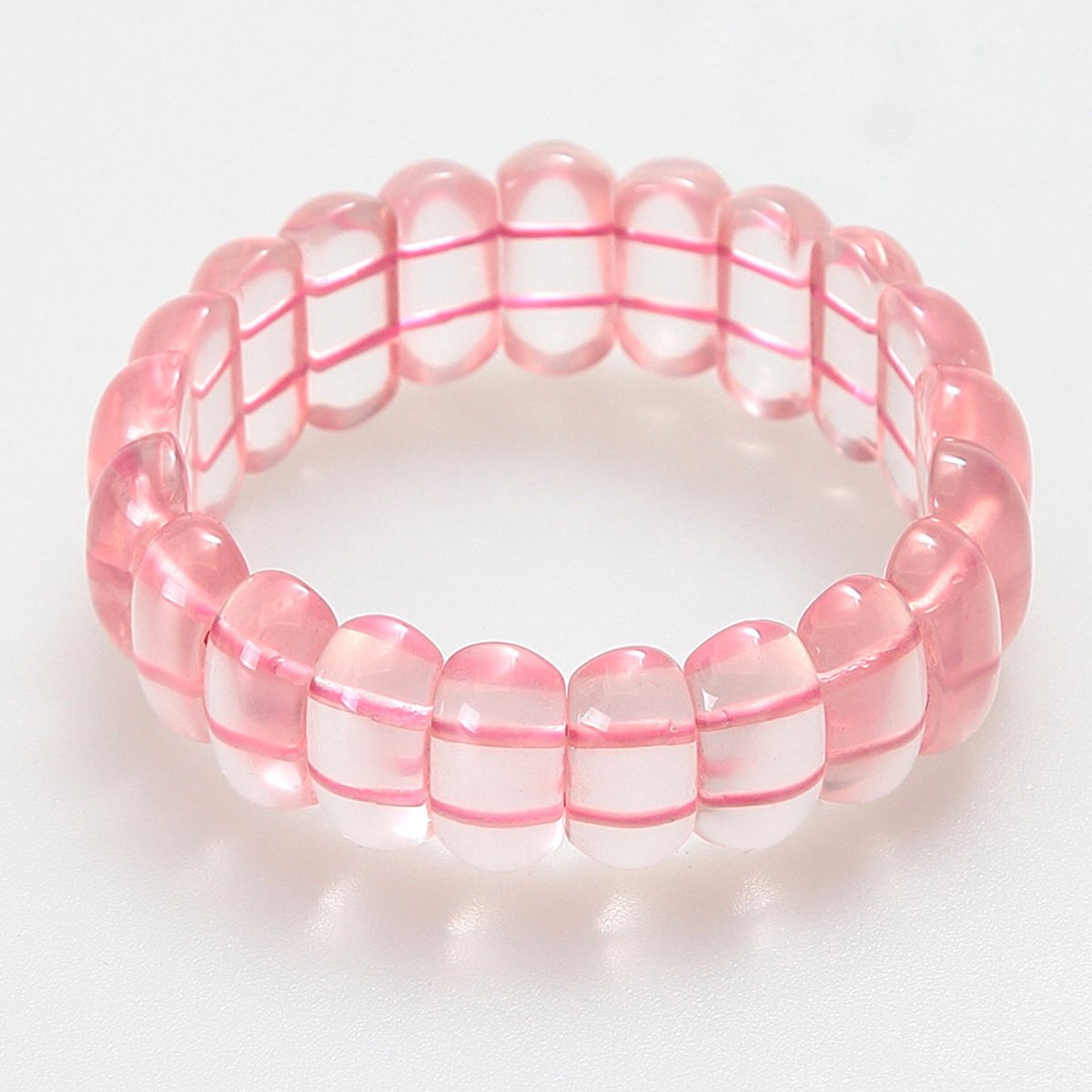 dzfc 端州翡翠 冰种芙蓉石手链 粉色