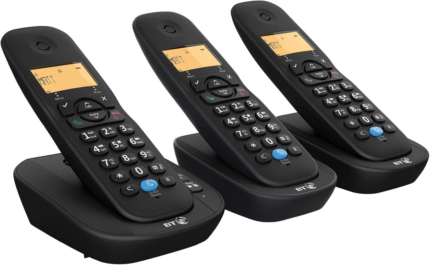 bt3440 家庭电话带 nuisance 呼叫阻隔和应答机(三重听筒套装)