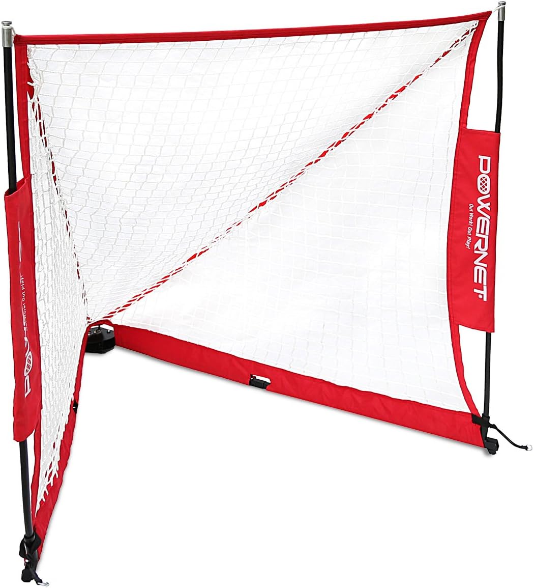 powernet 便携长曲棍球球门 | 两种尺寸可选:6x6 或 4x4 | 快速简便 2