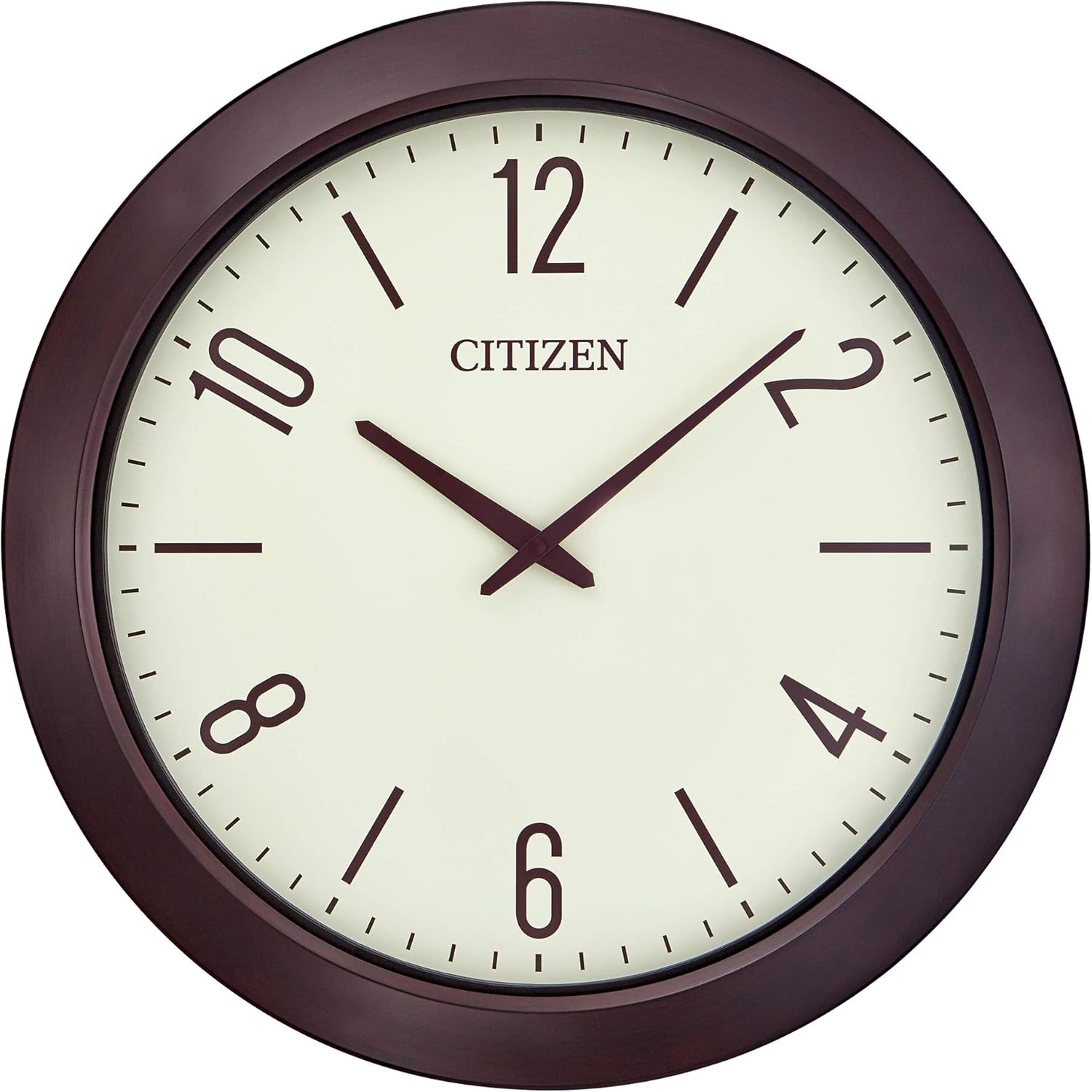 citizen 西铁城 clocks citizen cc2050 户外挂钟 核桃色