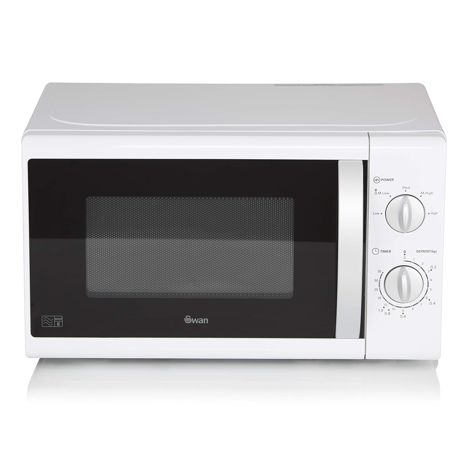 swan 单核微波炉,800 w_p 白色 h:25.5 w:43.2 d:33.5 sm40010n