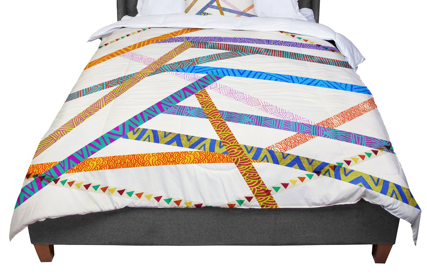 kess inhouse pom 图案设计"无与伦比"单人床被子,172.72cm x 223.