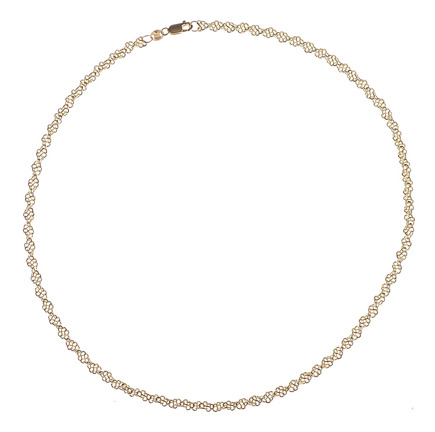 adara 9克拉黄金花式链 of 53 cm-珠宝首饰-亚马逊中国