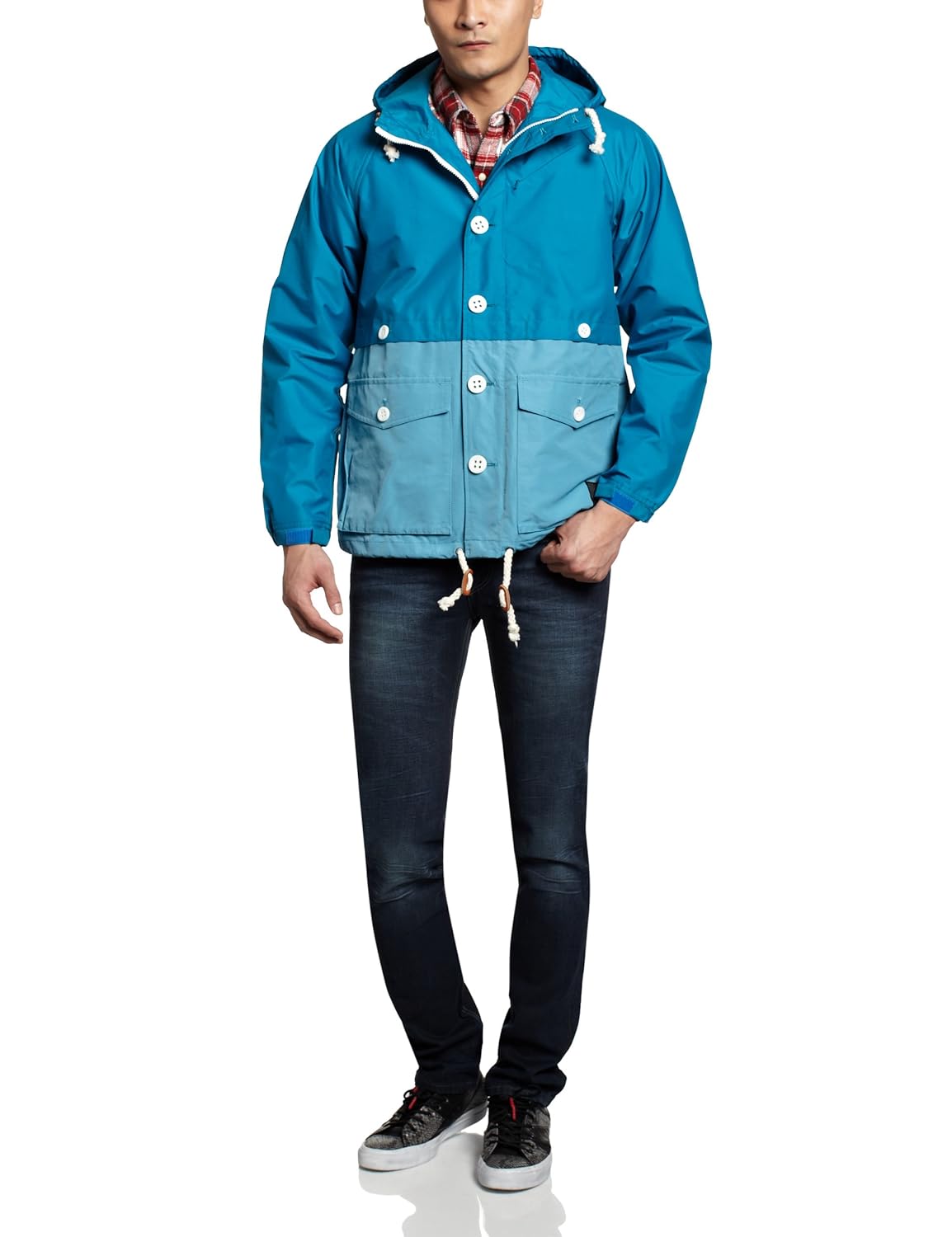 onitsuka tiger 鬼冢虎 中性 夹克 亮蓝色 l okj318-0044