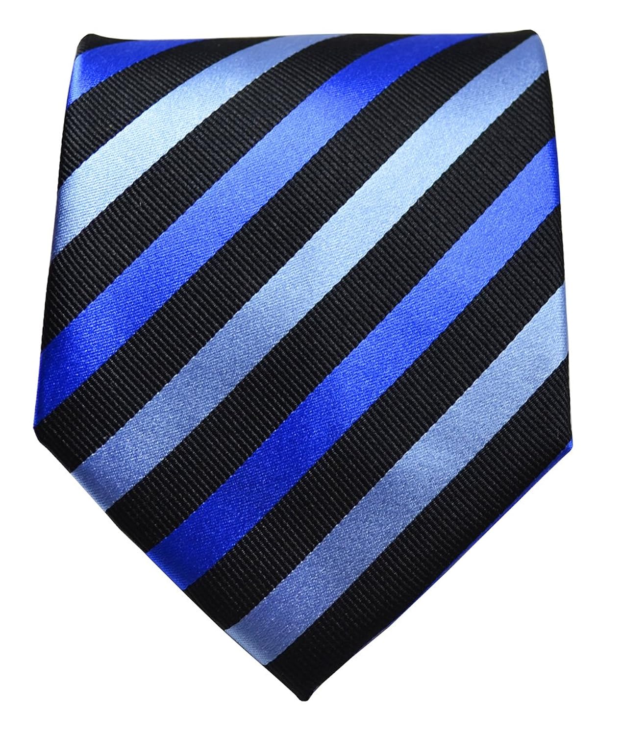 paul malone 条纹领带100% 蓝色黑色