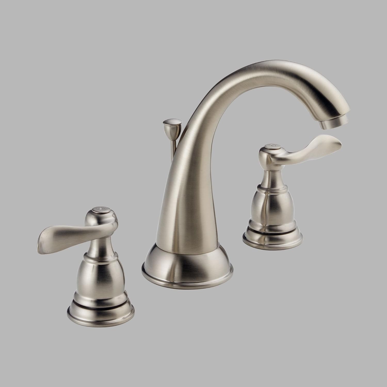 delta windemere 双手柄宽敞口水龙头 灰色(brushed nickel) 35996lf