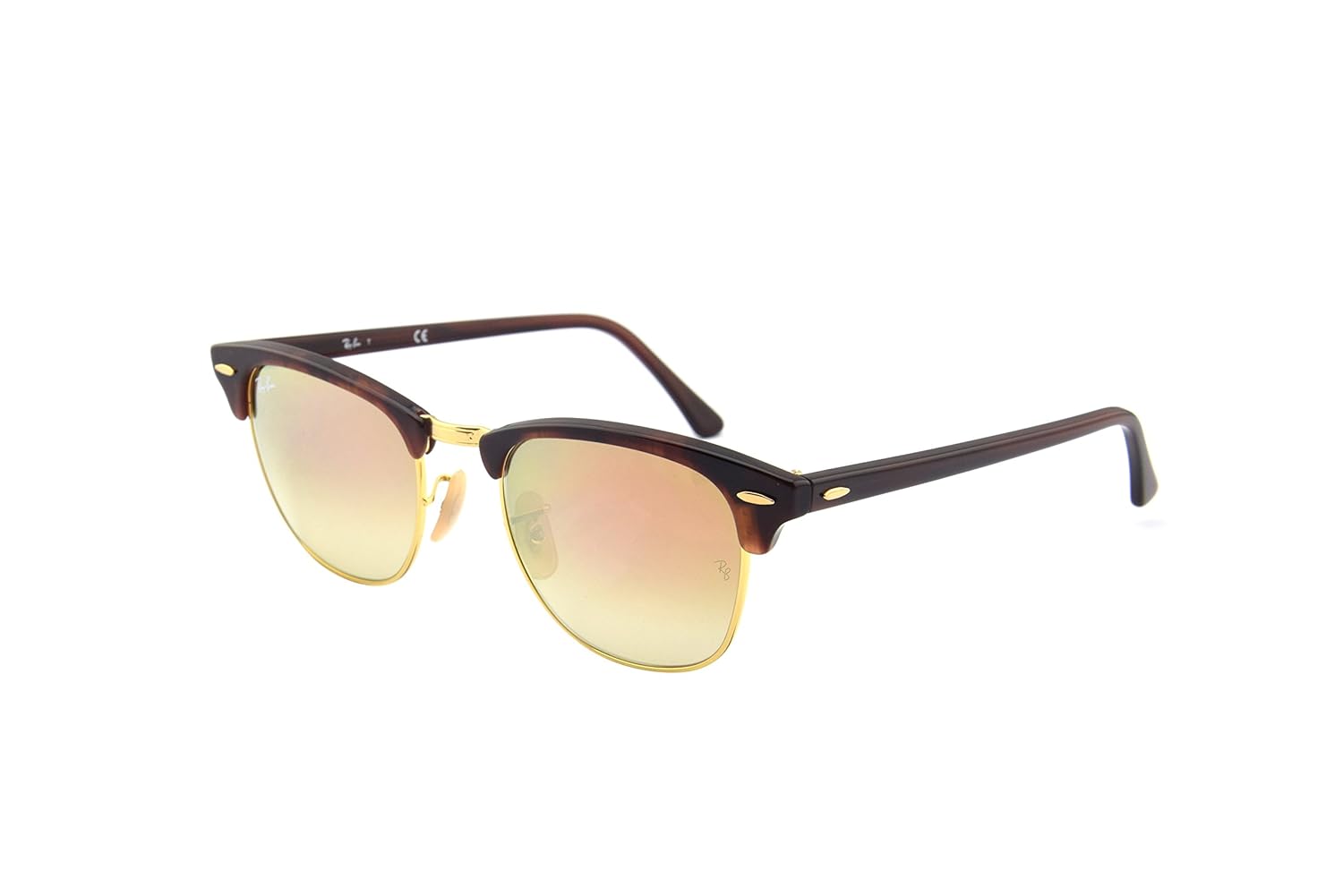 ray-ban 雷朋 半框太阳眼镜玳瑁框粉色渐变镜rb3016 990/7o 镜片宽51