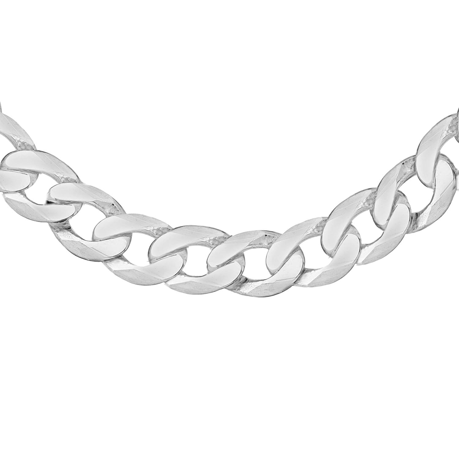 tuscany silver 男式纯银 10 mm 锁链项链