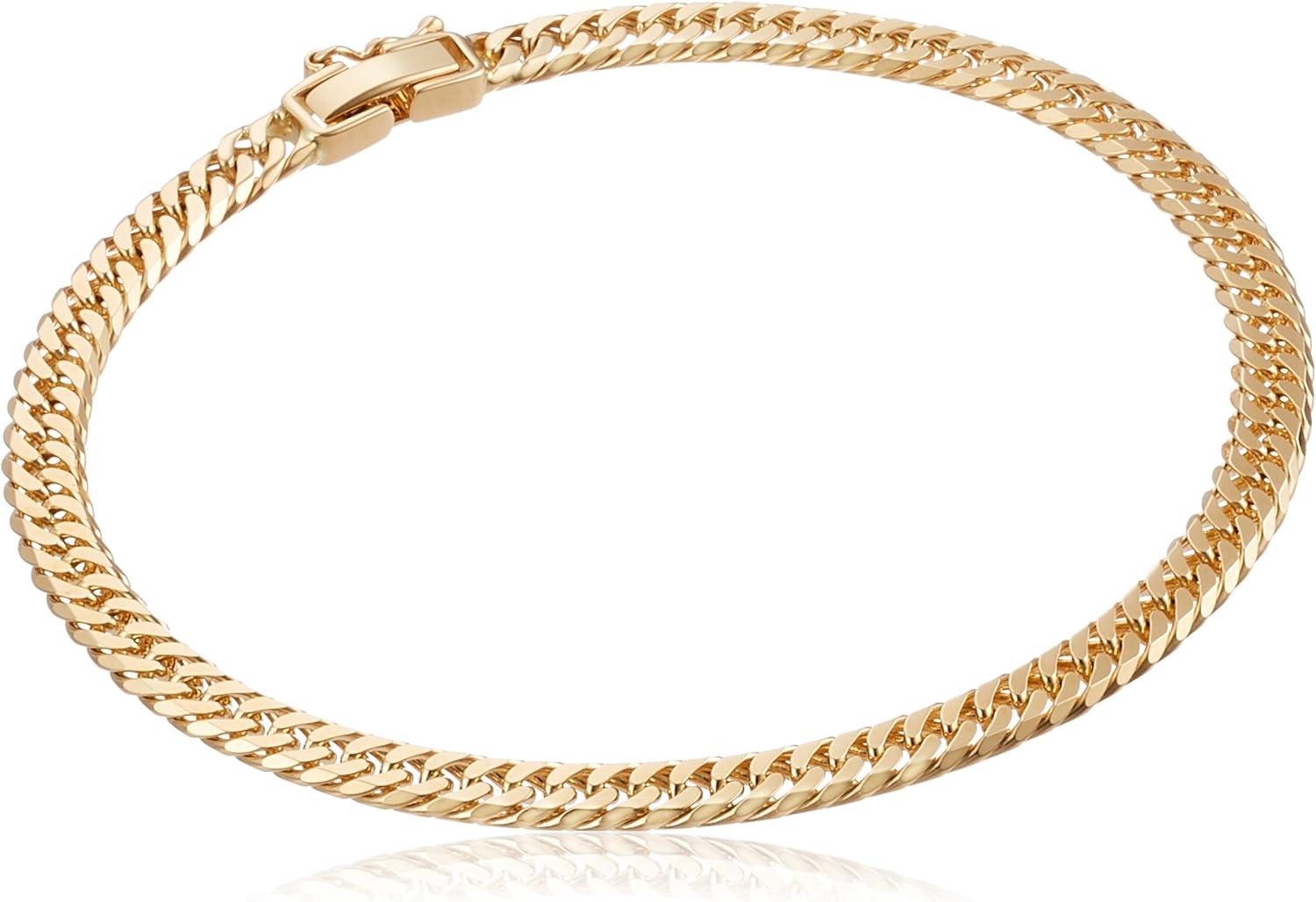 mjp k18 6面w 喜平 手链 日本制造 18金 kihei 10g 双人 kihei 6cw10g