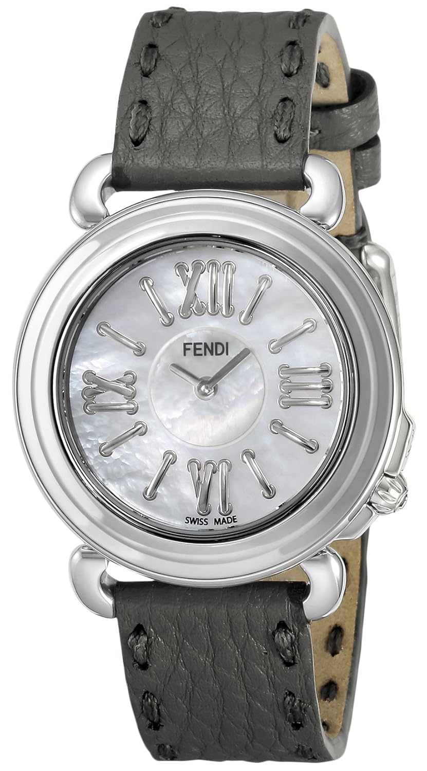 [芬迪]fendi 手表 塞雷利亚 白色珍珠表盘 f8010345h0-ssn18-r06s-ssn